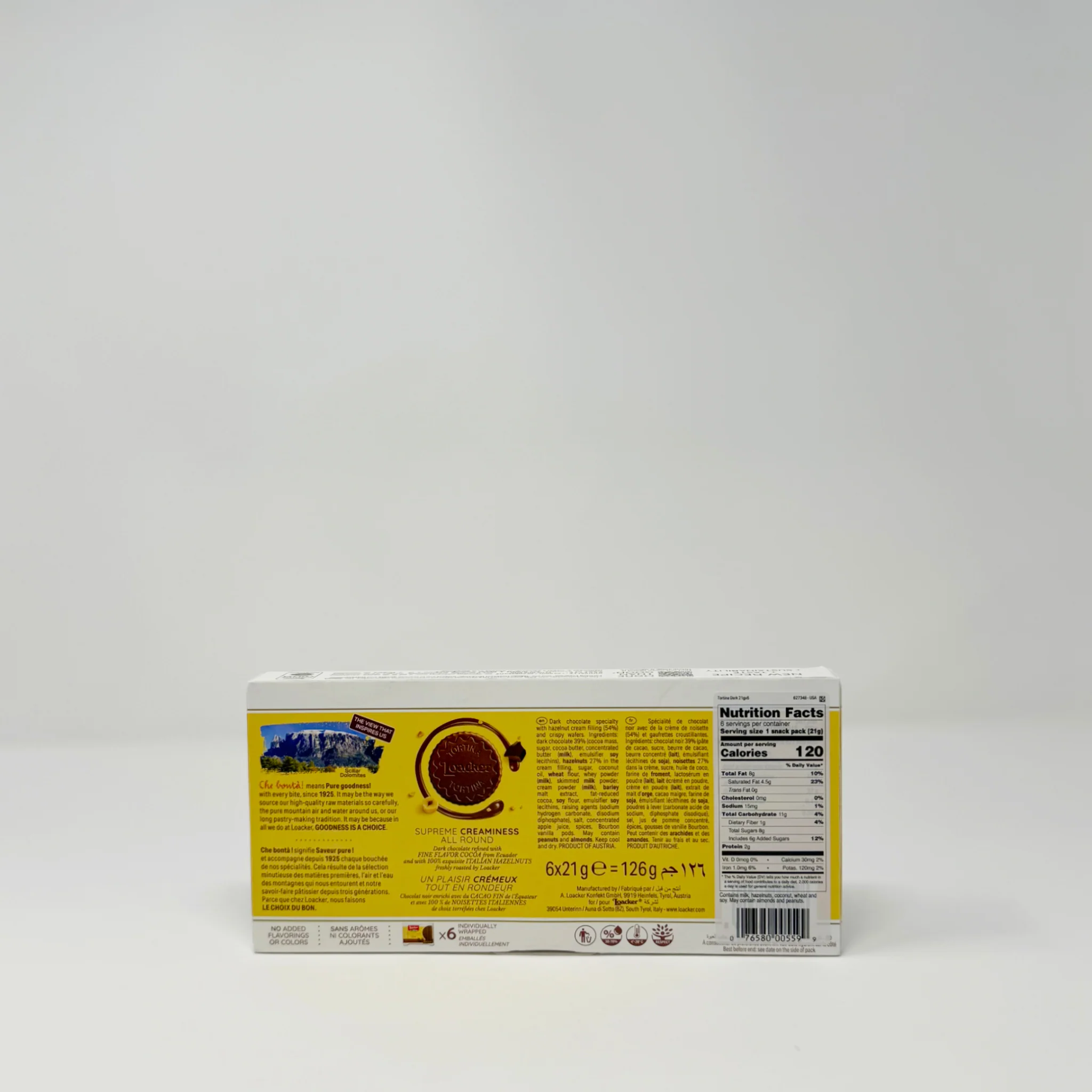 Loacker Tortina Dark 126g - Image 2