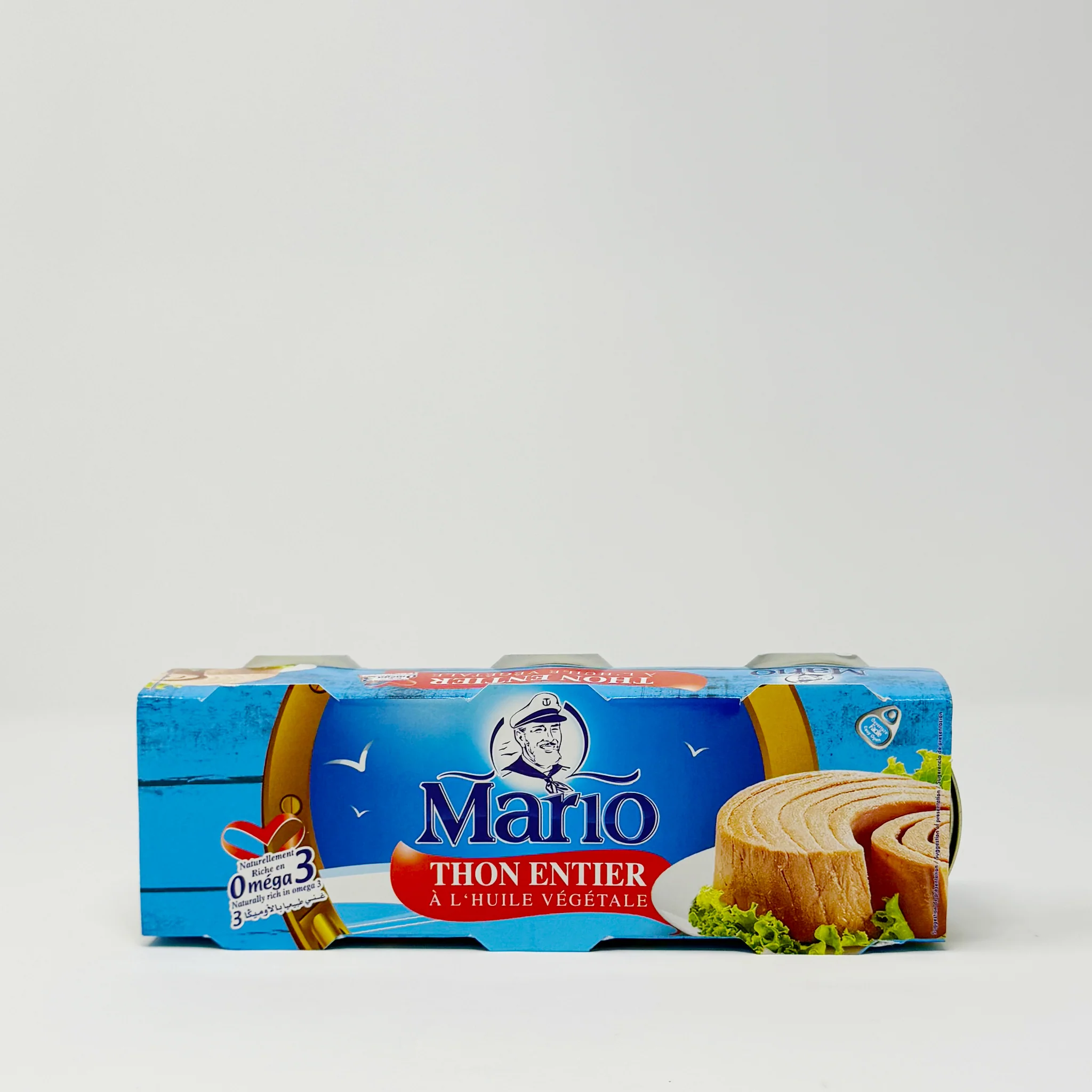 Mario thon Entier A L Huile Vegetable 3x80 g