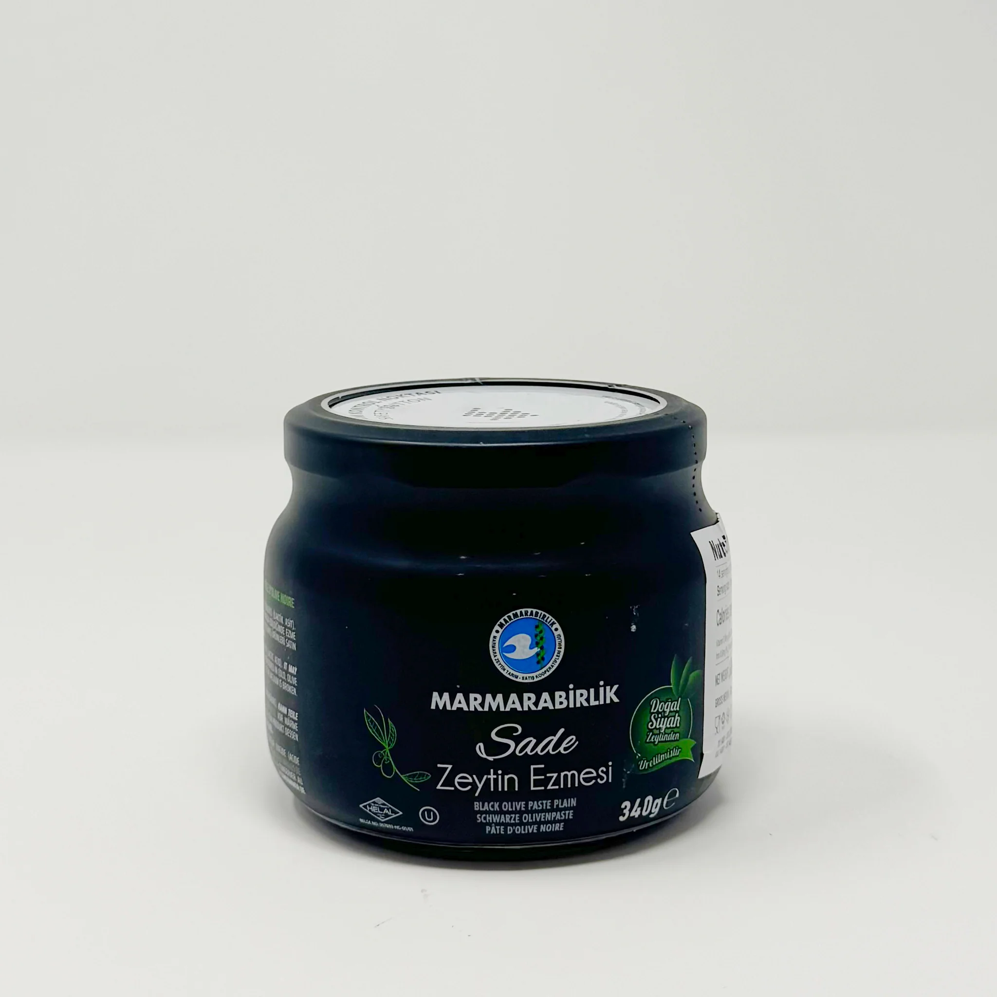 Marmarabirlik black olives paste plain 340g