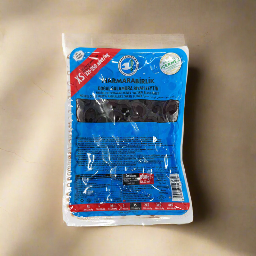 Marmarabirlik dried black olives XS 800g - Image 3