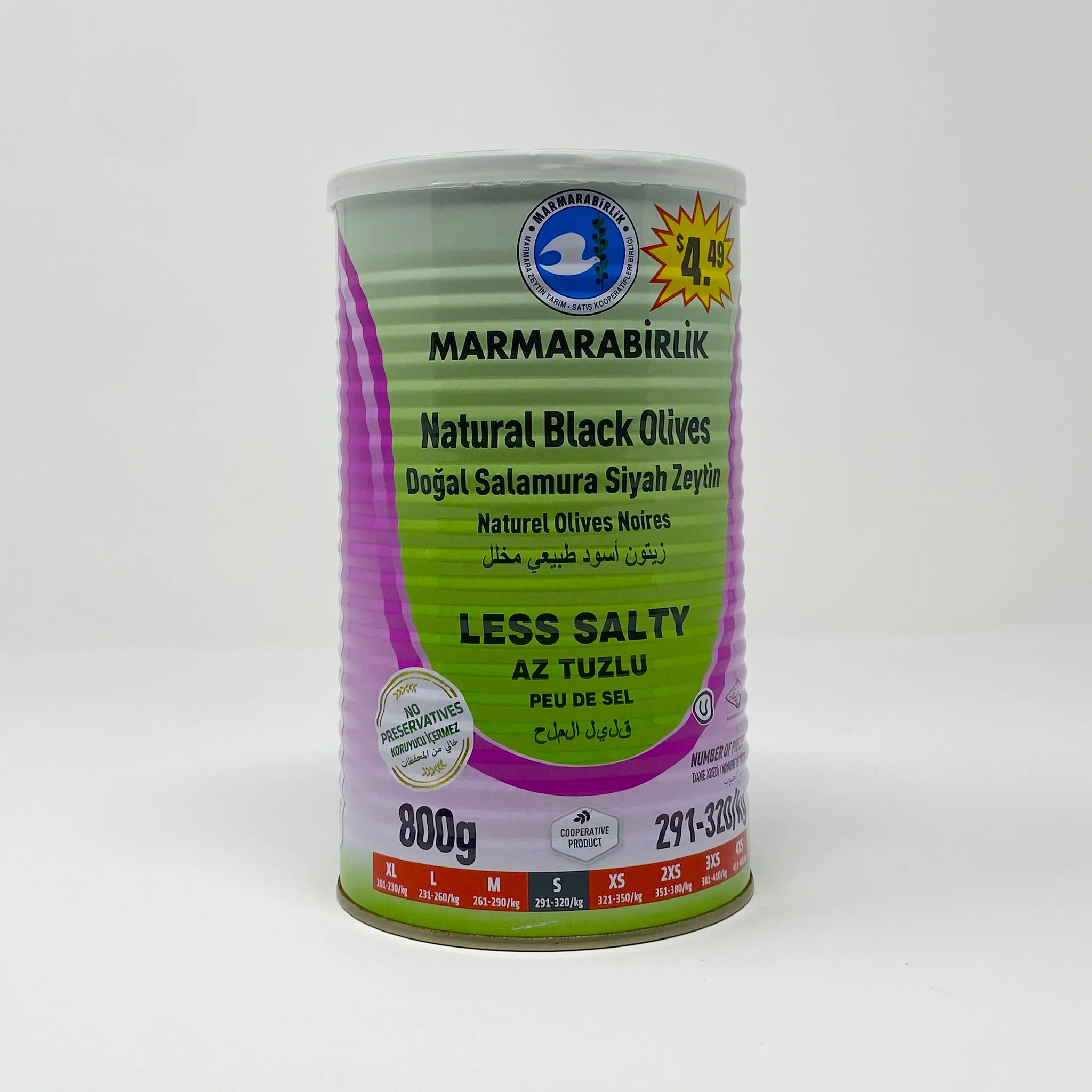 Marmarabirlik natural black olives can - Image 4