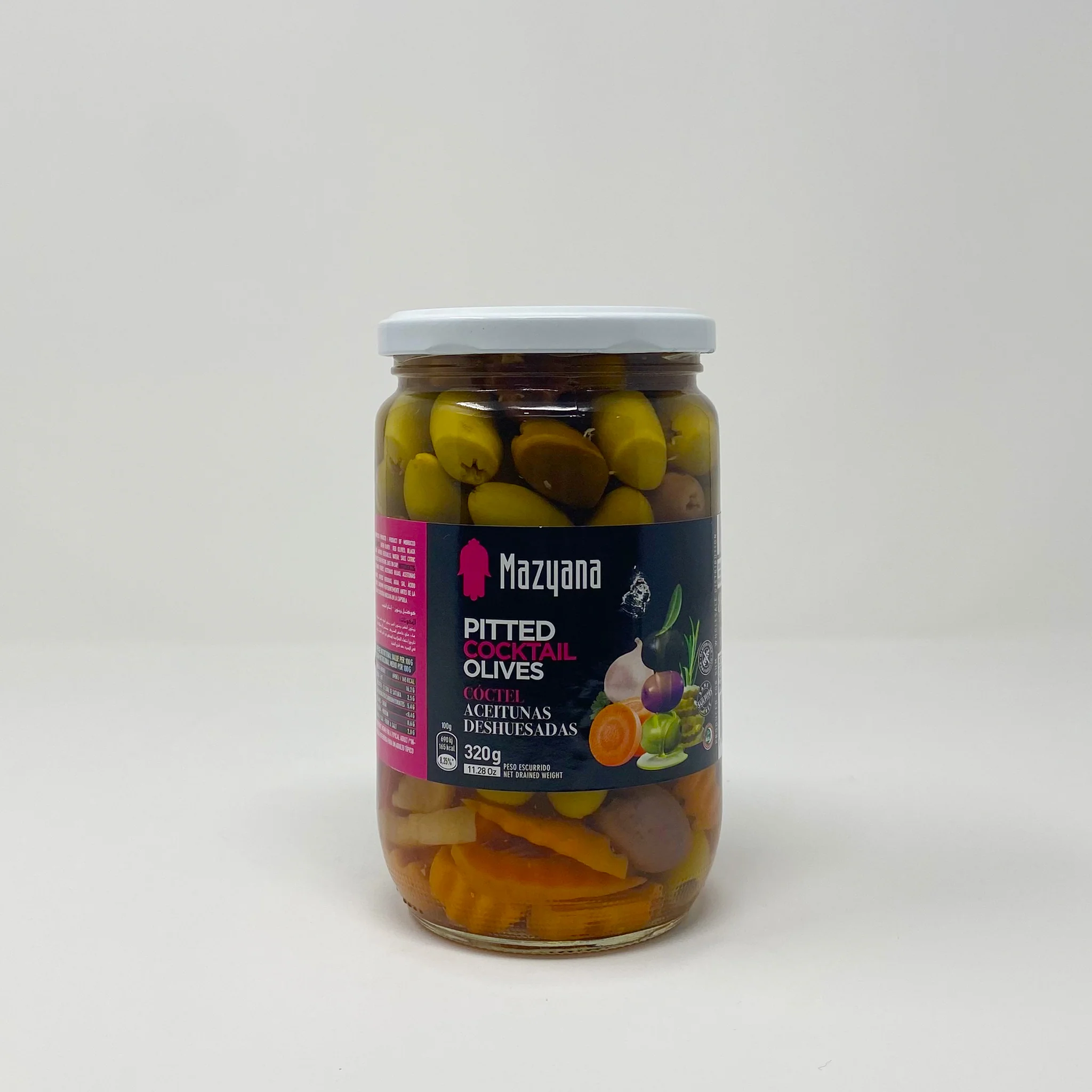Mazyana Moroccan pitted cocktail olives