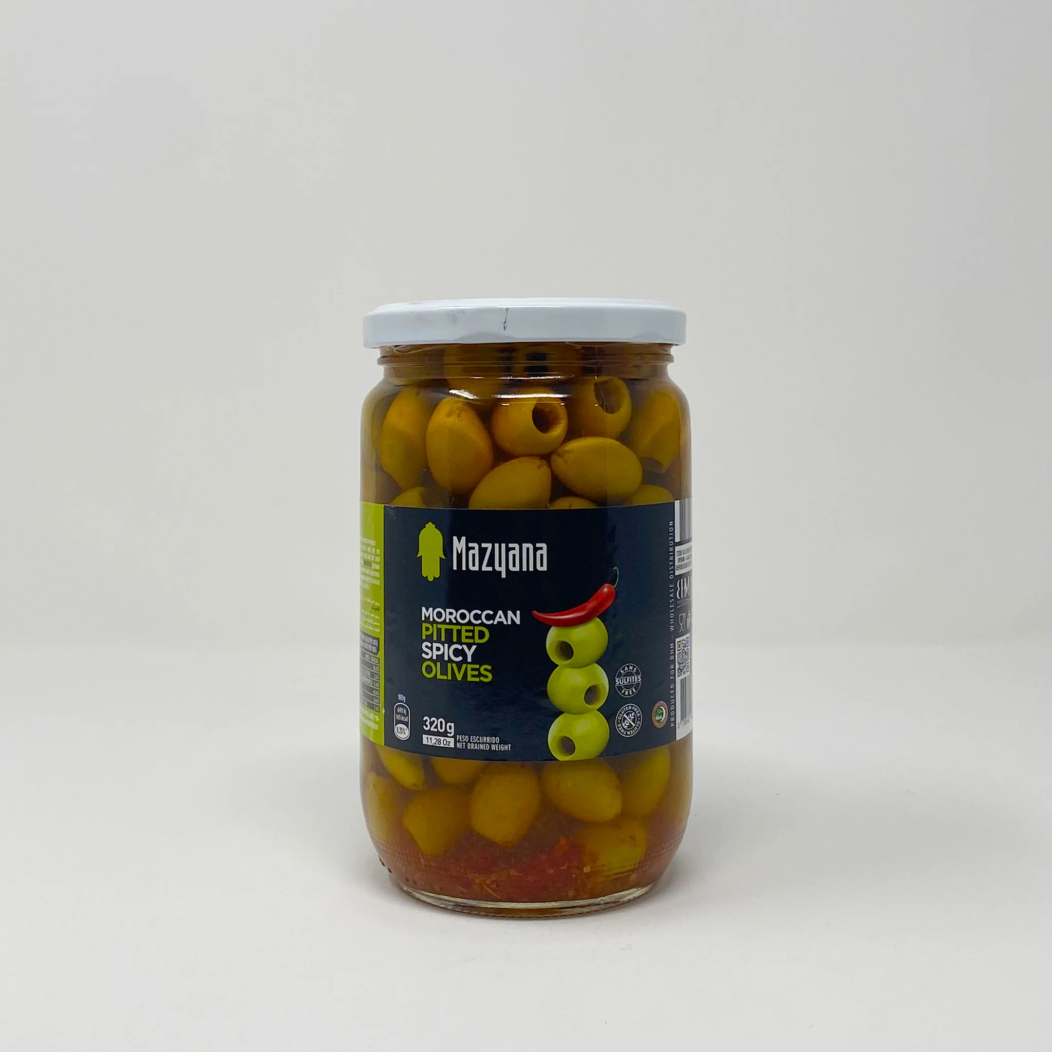 Mazyana Moroccan pitted spicy olives 320g