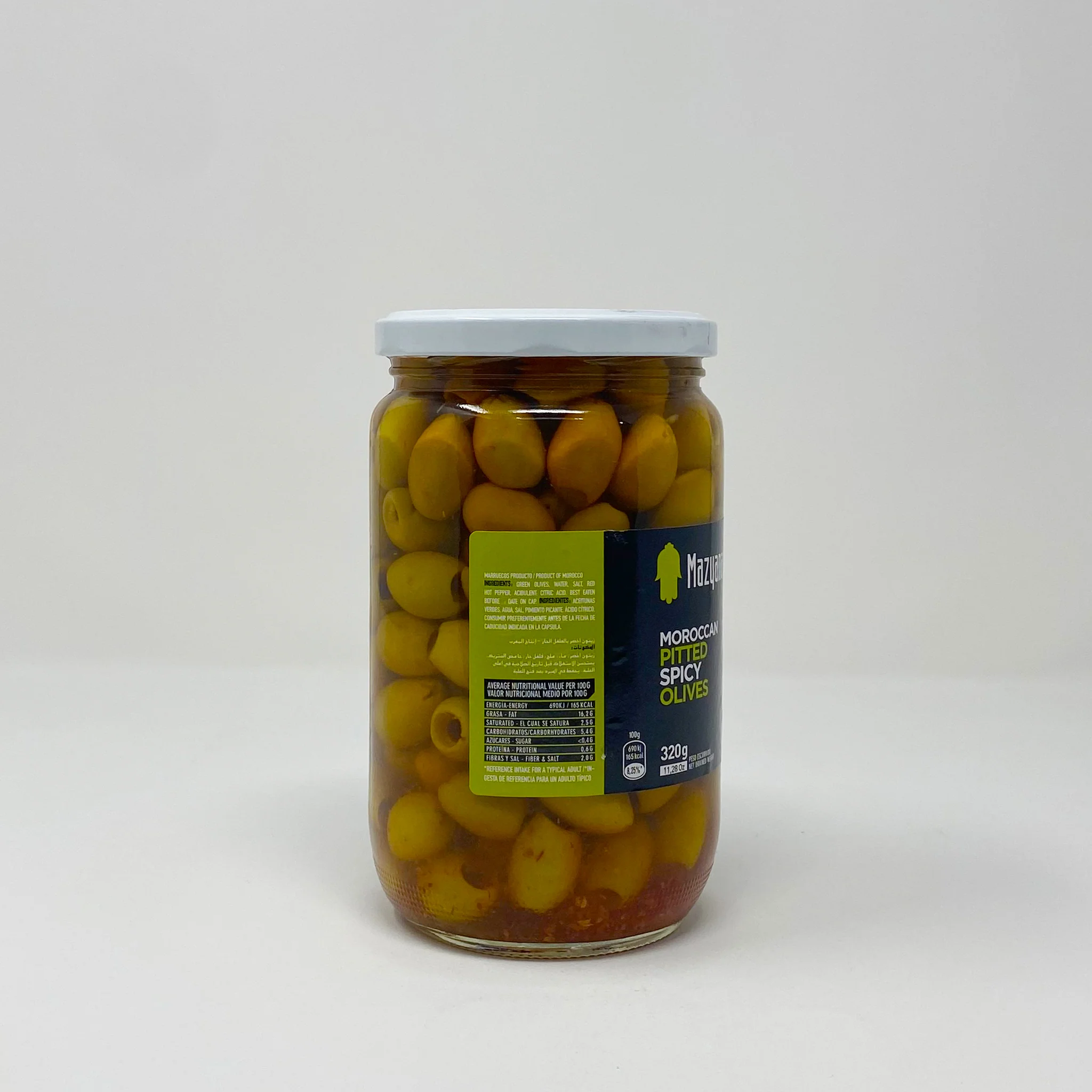 Mazyana Moroccan pitted spicy olives 320g - Image 3