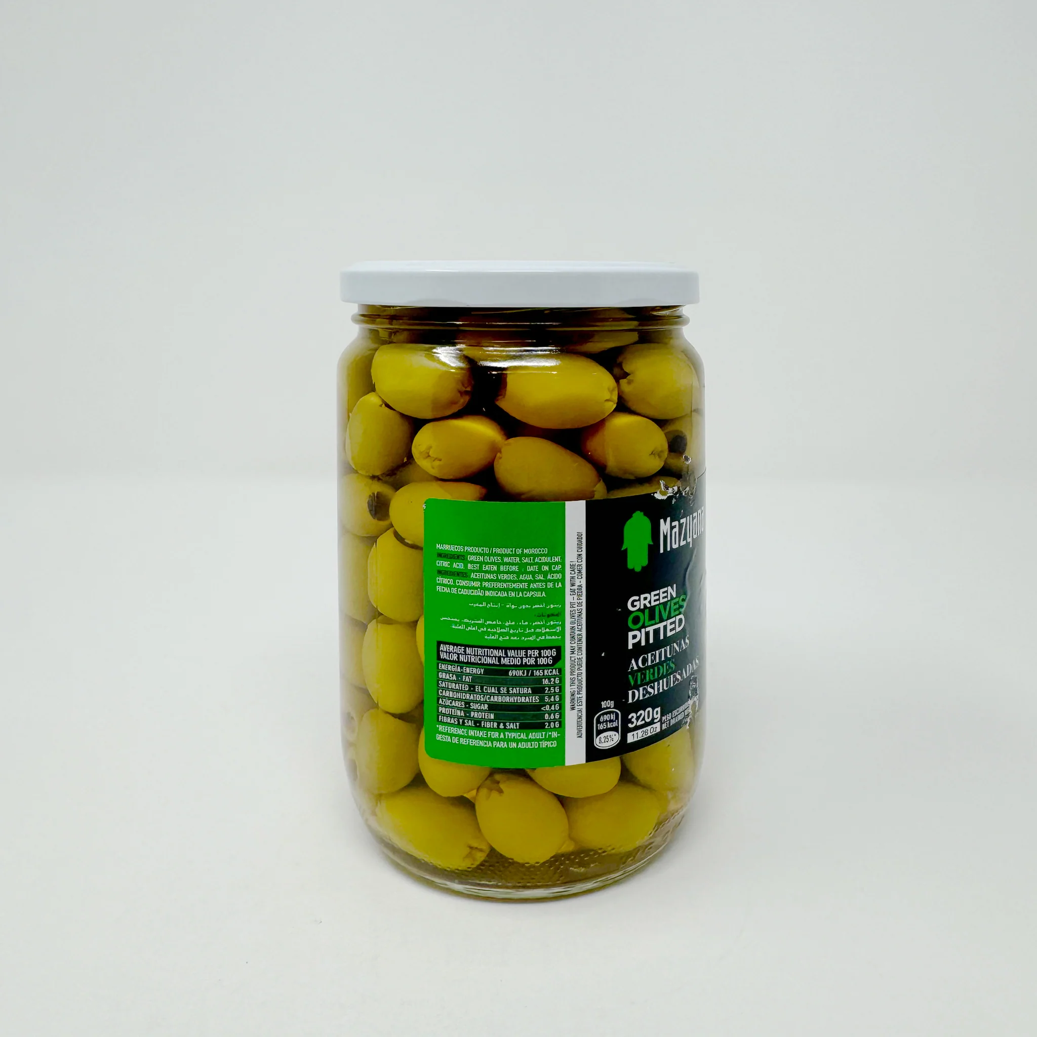 Mazyana Pitted Green olives 320g - Image 2