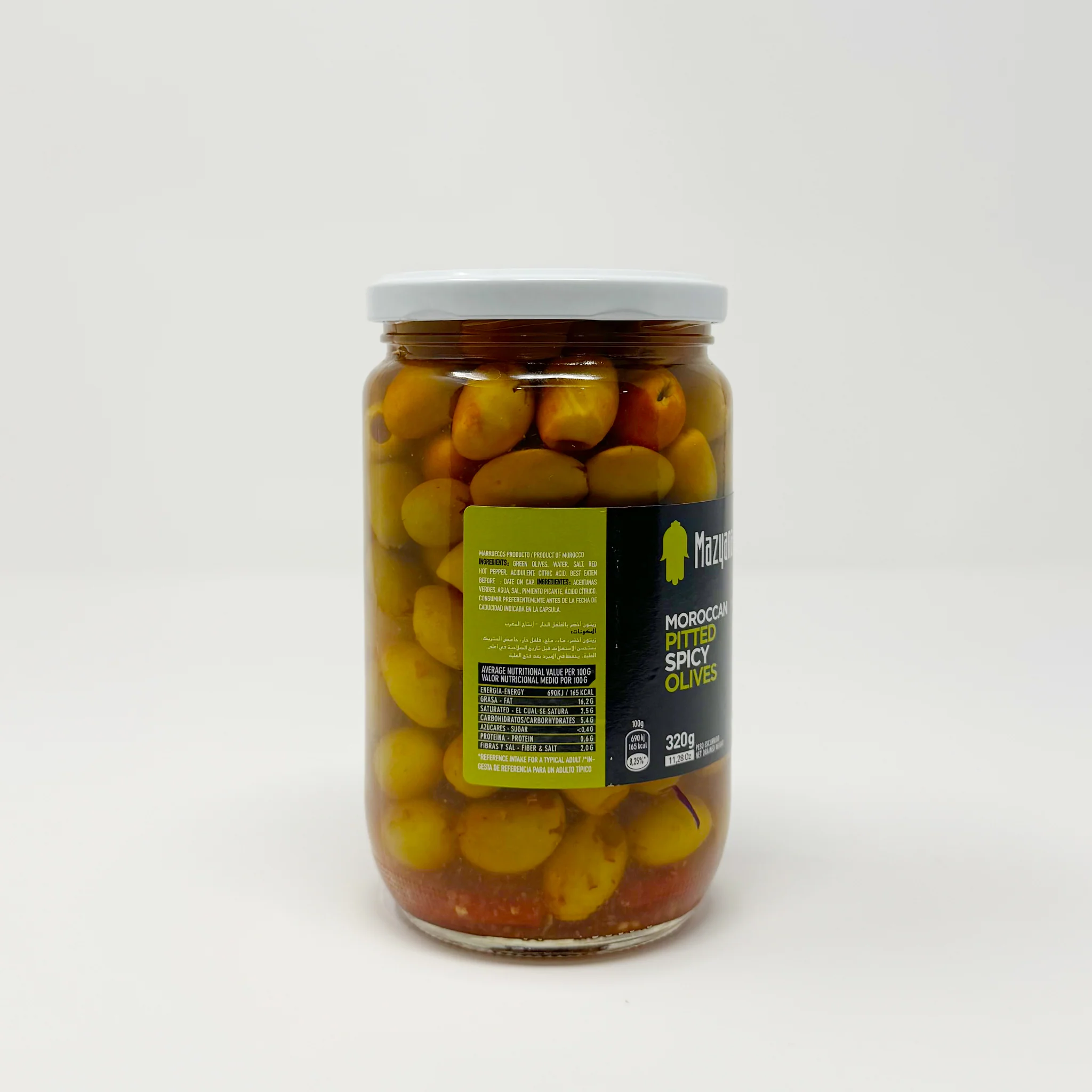 Mazyanna Morocco Pitted Spicy Olives 320g - Image 2