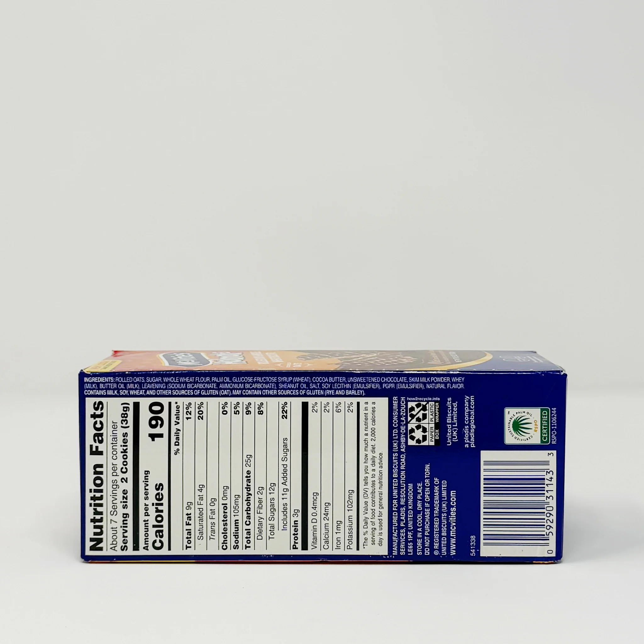Mc Vities Hobnobs oat Whole wheat biscuits 300g - Image 2