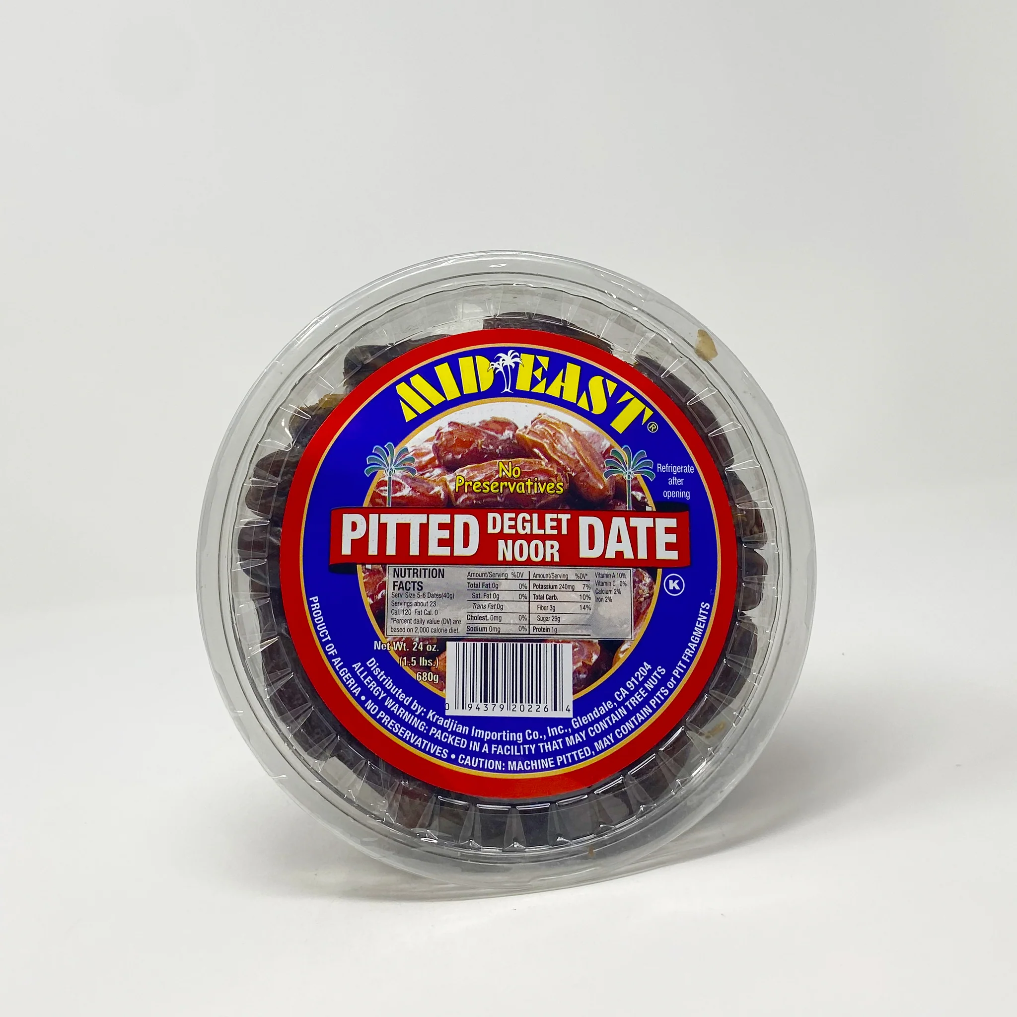 Mid-east pitted dates 680g