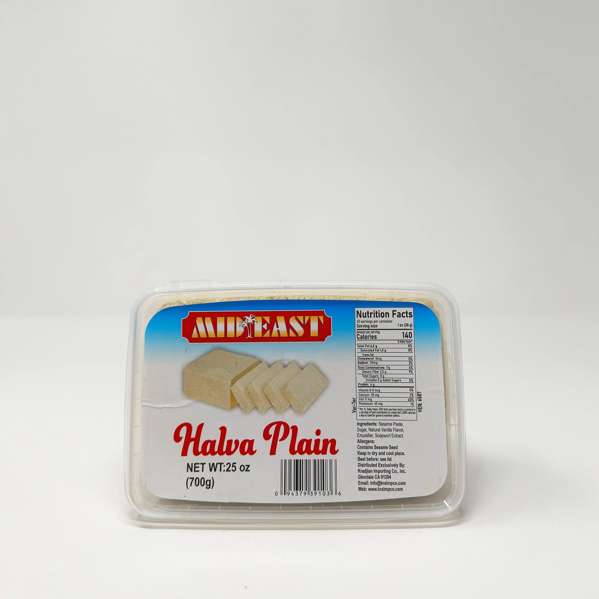 Mid East plain halva 700g