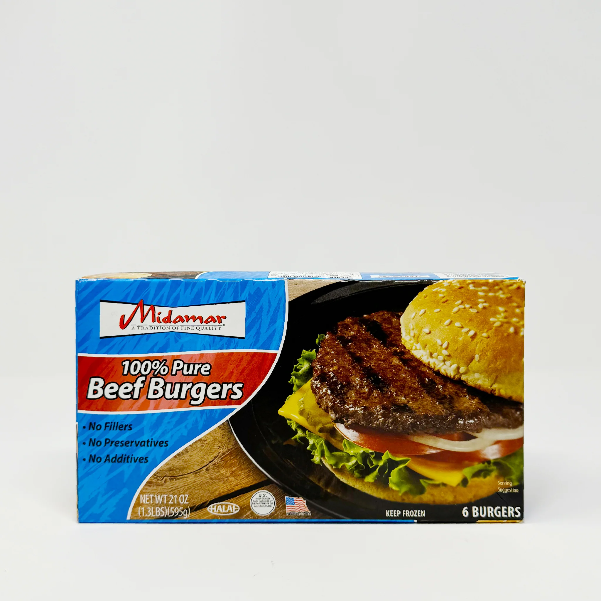 Midamar beef Burger 595g (In-Store Only)