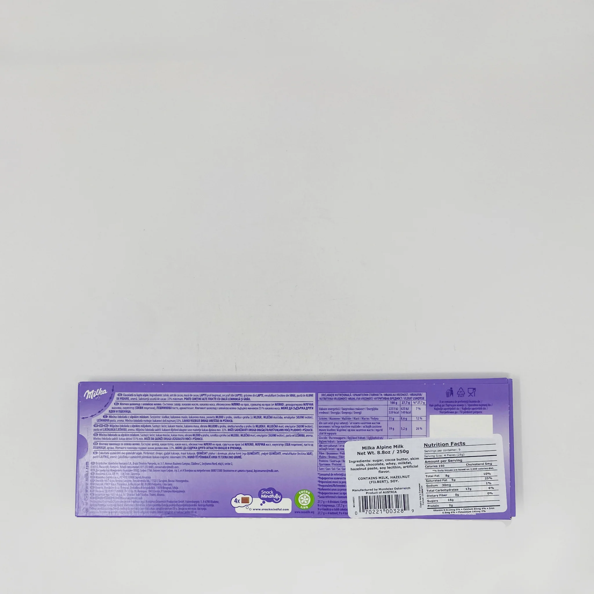 Milka Alpine chocolate milk 250g - Image 2