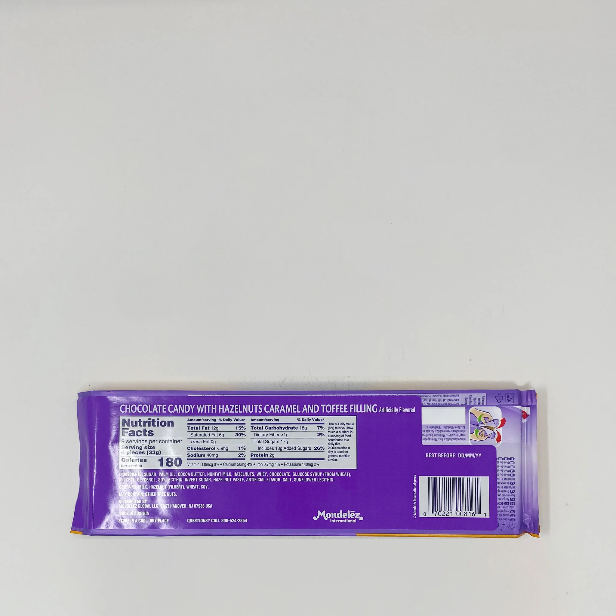 Milka chocolate and hazelnut 300g - Image 2