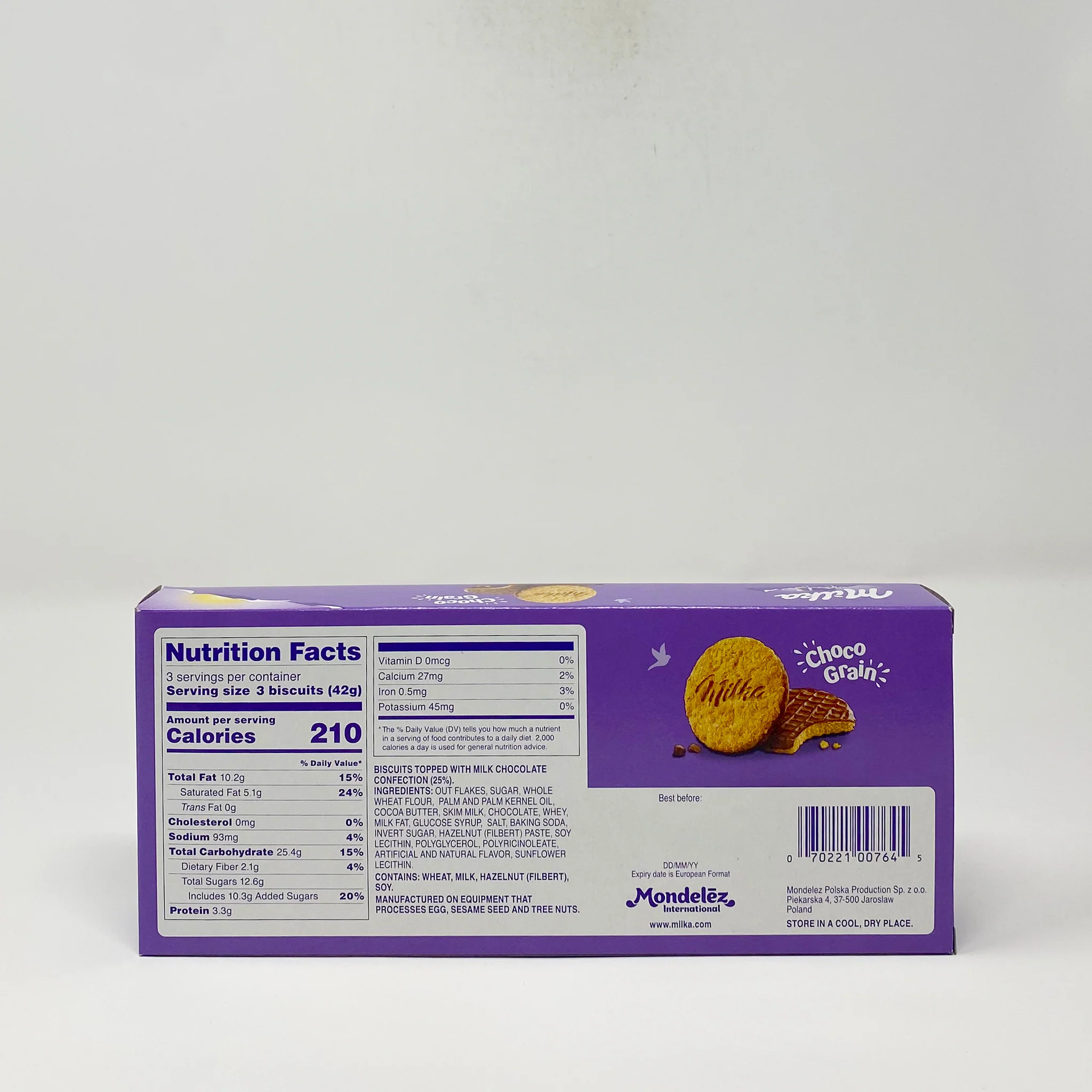 Milka chocolate covered cookie 126g - Image 2