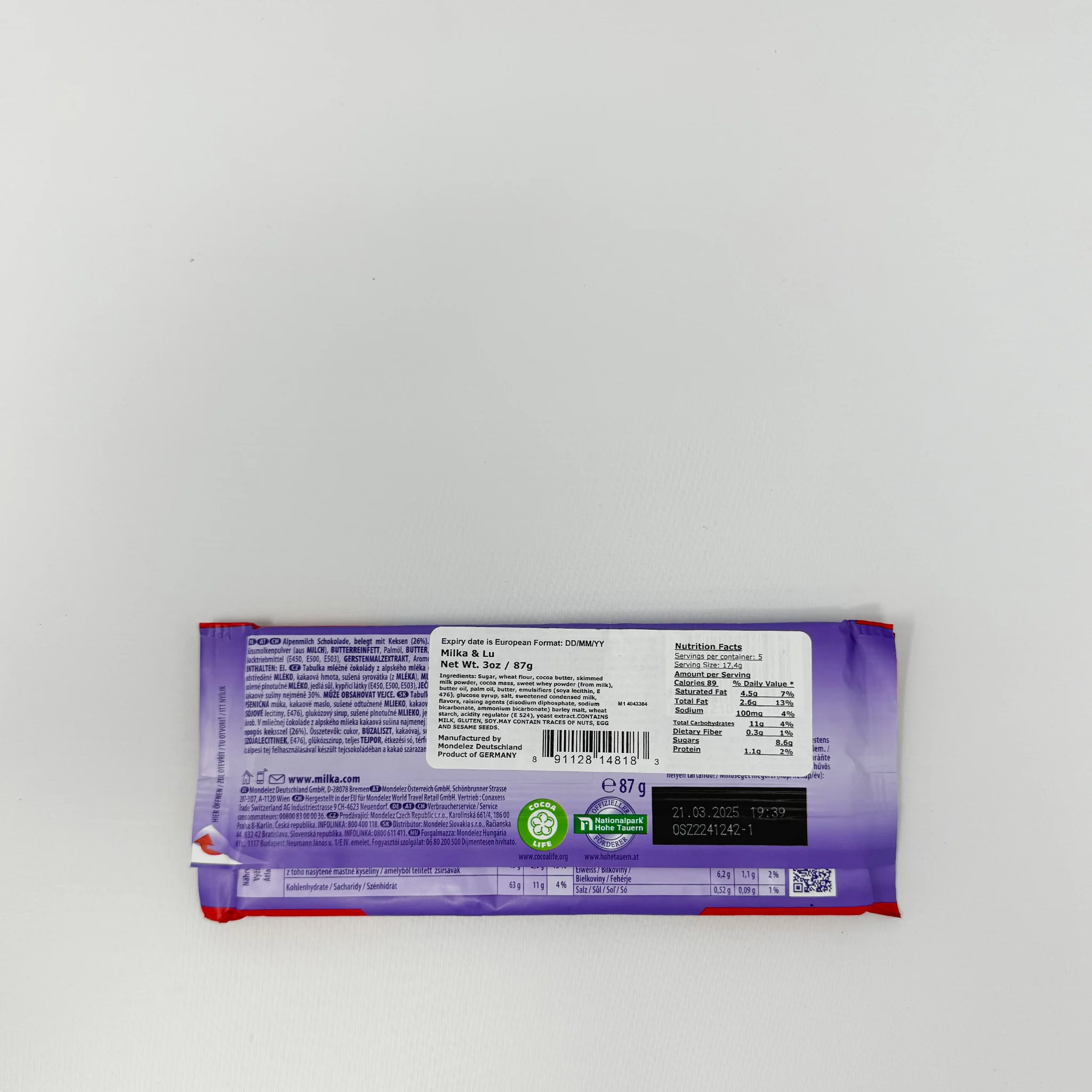 Milka LU 87g - Image 2