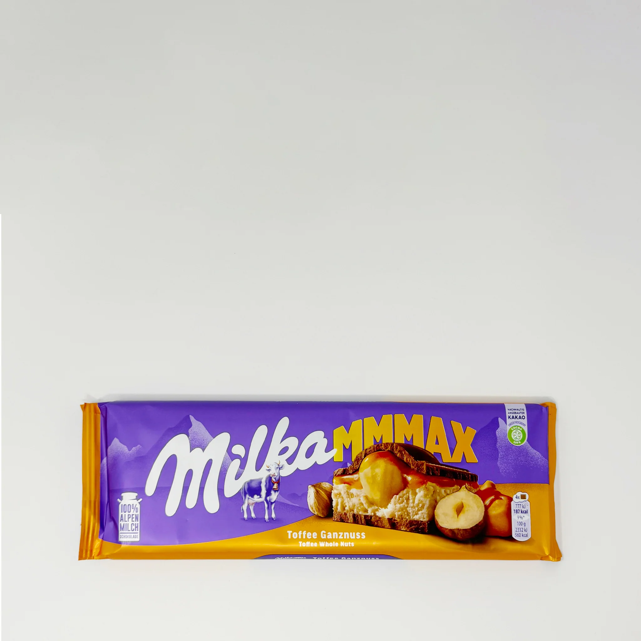 Milka Mmmax toffee chocolate and hazelnut 300g