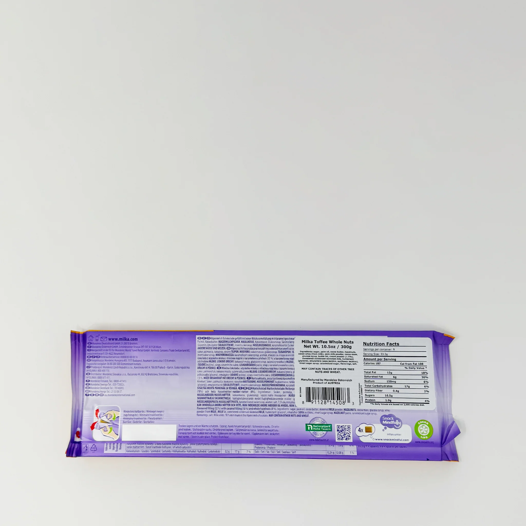 Milka Mmmax toffee chocolate and hazelnut 300g - Image 2