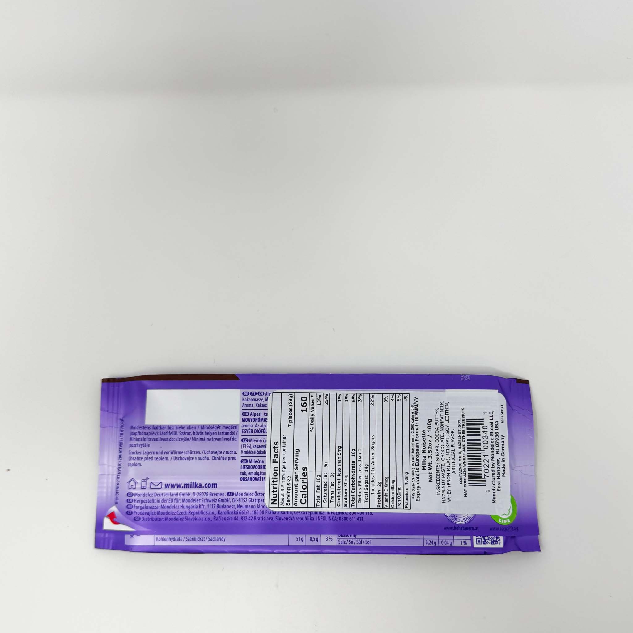 Milka noisette chocolate 100g - Image 2