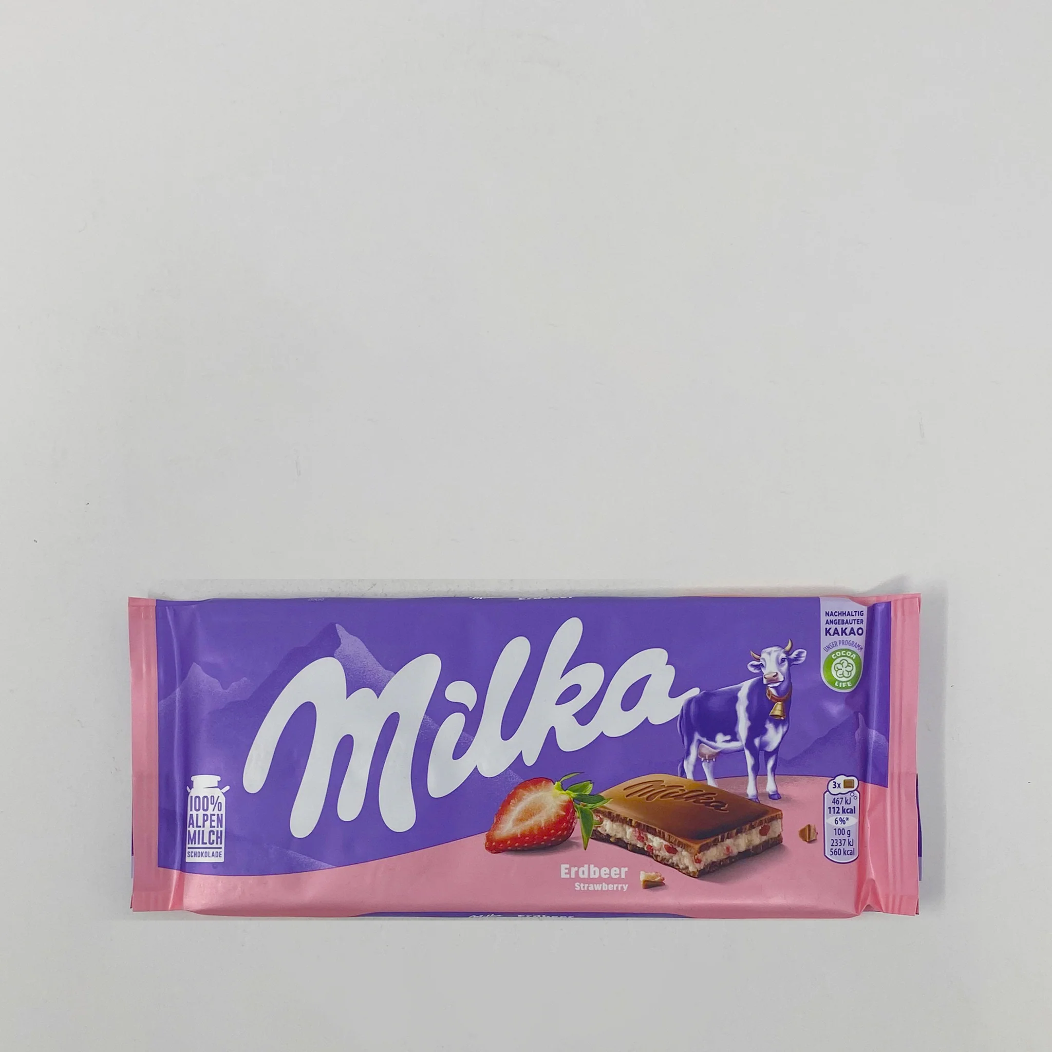 Milka strawberry chocolate 100g