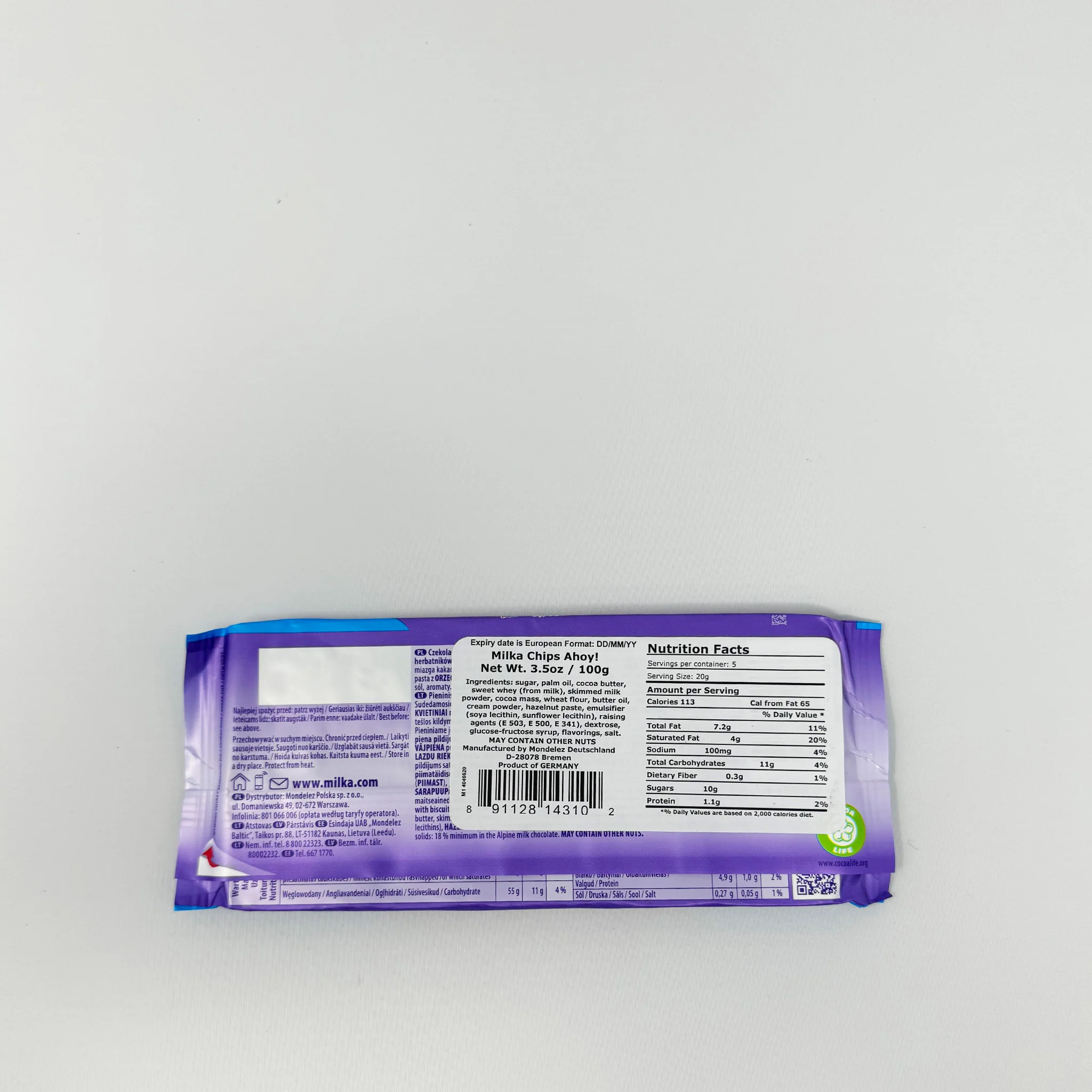 Milka Chips Ahoy  100g - Image 2