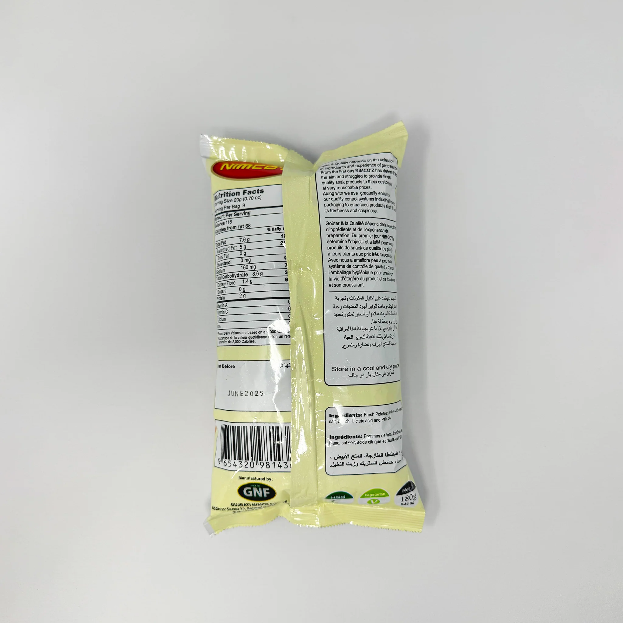 Nimco'z Spicy potato sticks 180g - Image 2