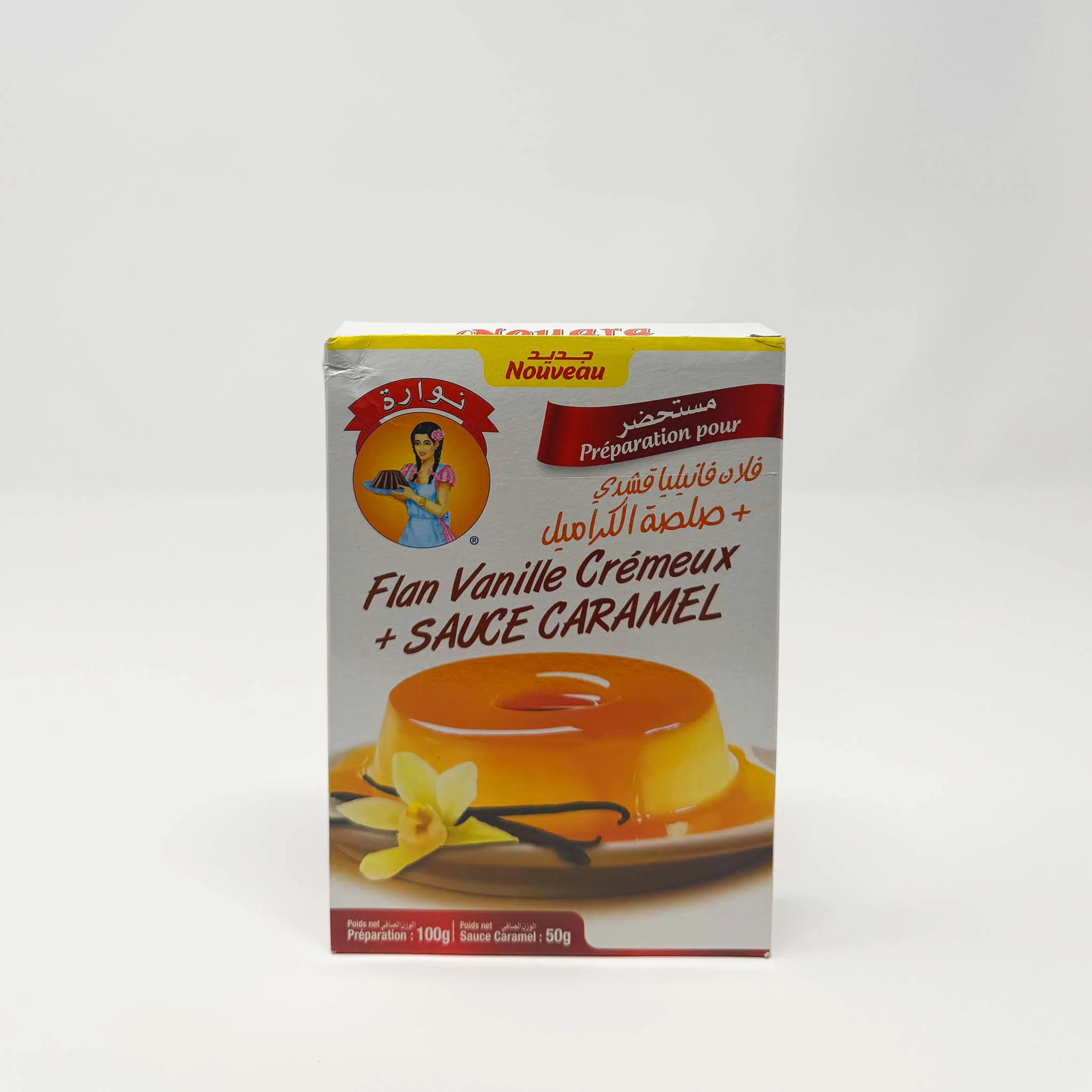 Nouara Flan Vanille + Sauce Caramel