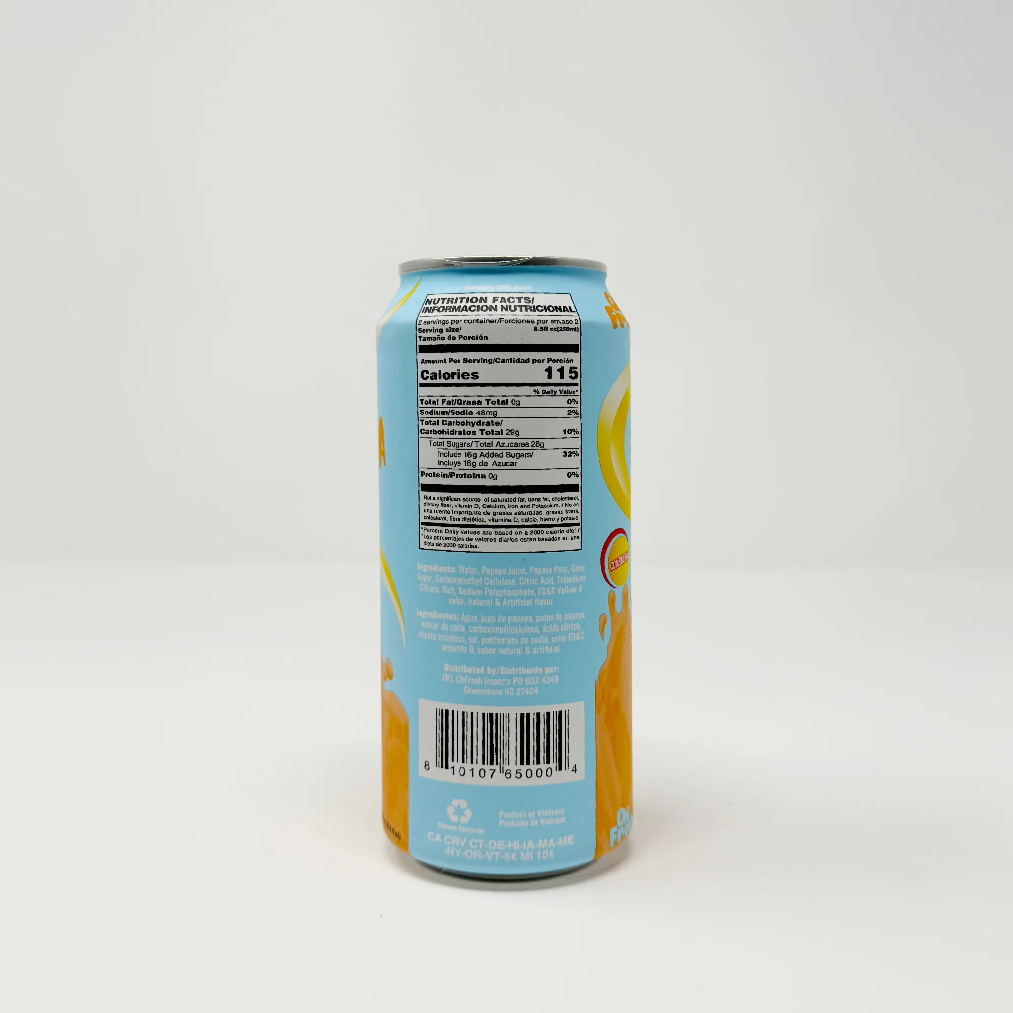 Oh Fresh Papaya 500ml 16.9 oz - Image 2