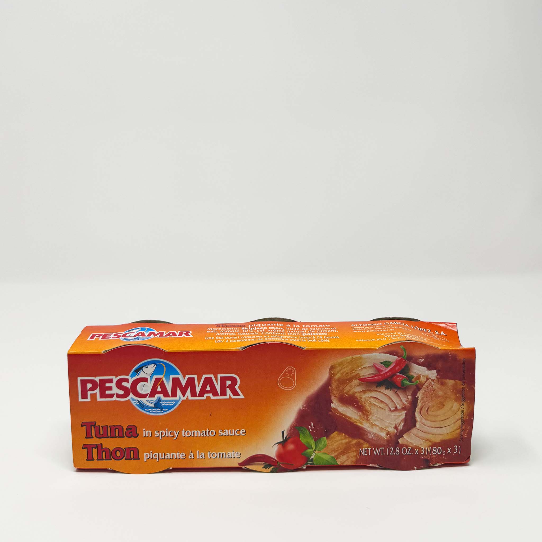 Pescamar chunks tuna in spicy tomato sauce 80g*3