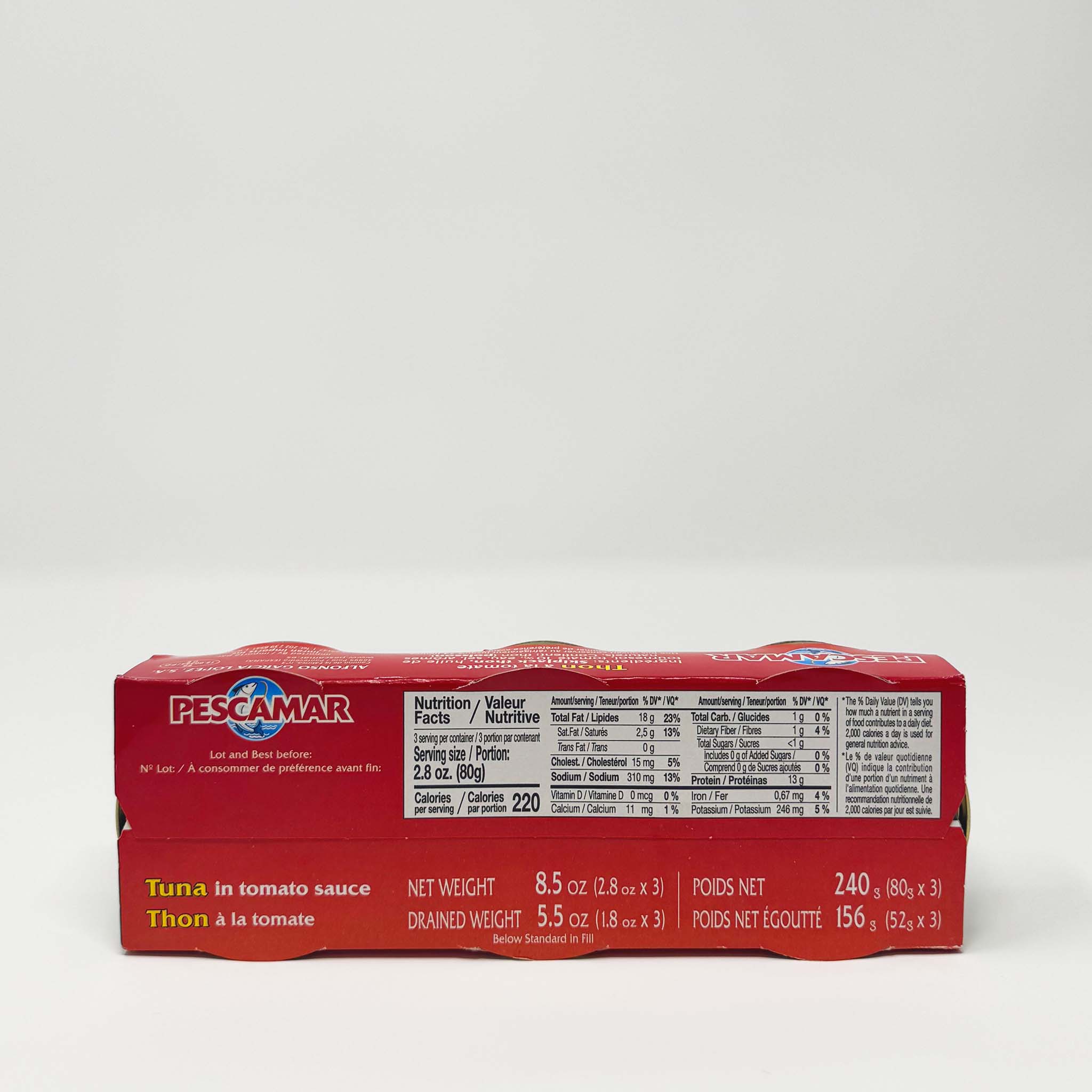 Pescamar chunks tuna in tomato sauce 80g*3 - Image 2