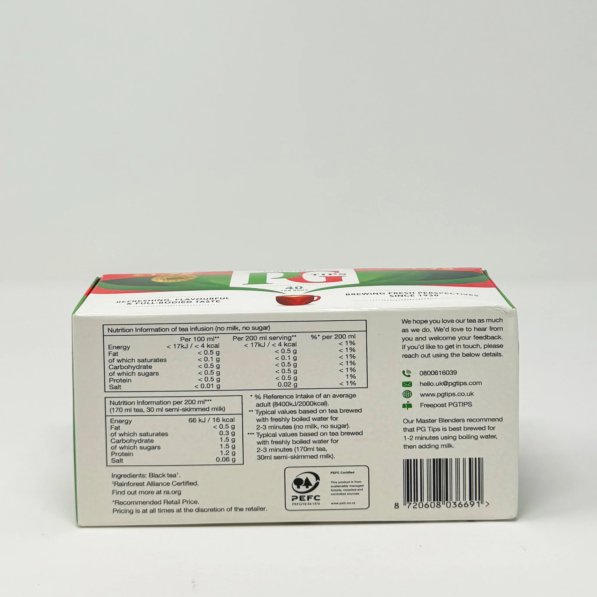 PG tips black tea 40 bags - Image 2