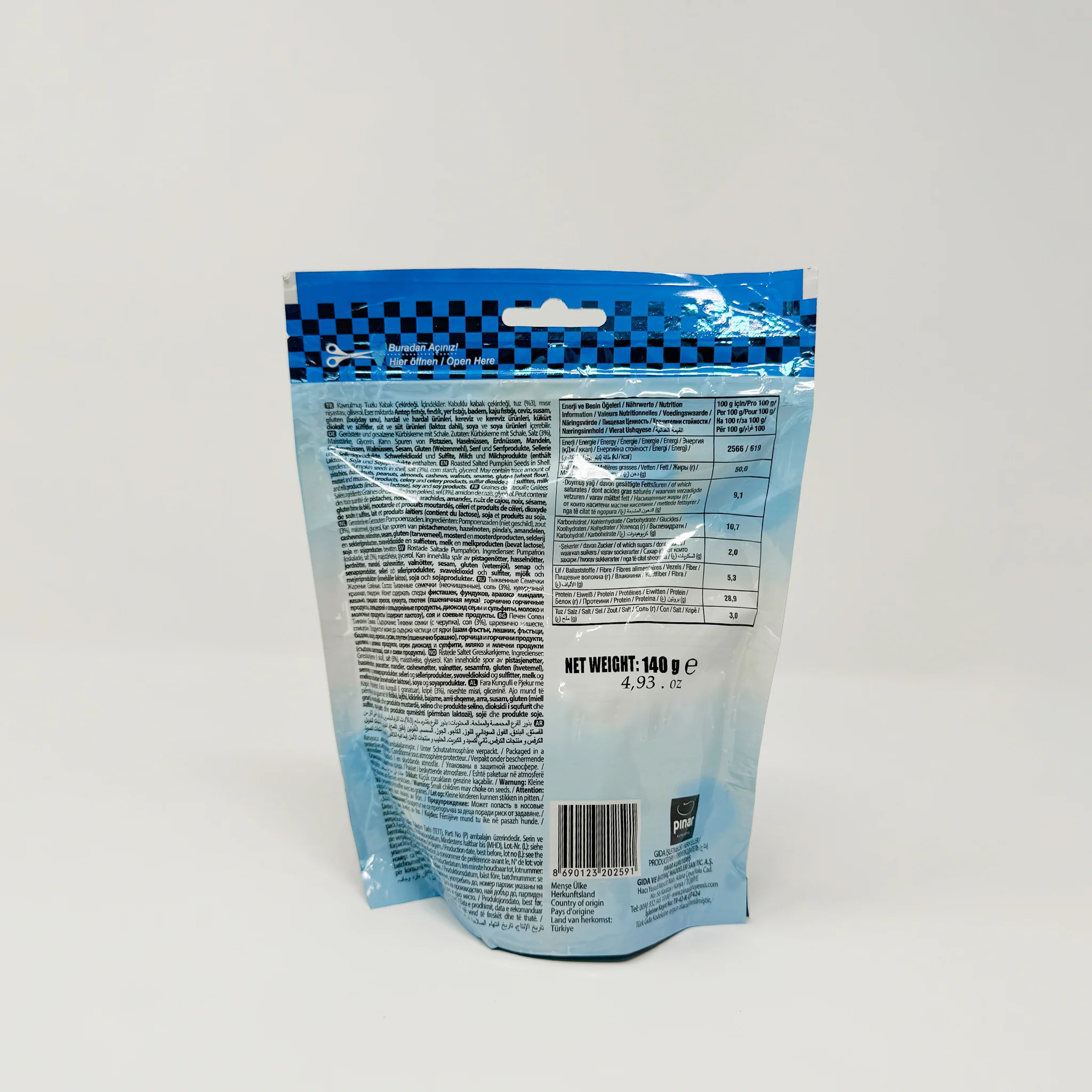 Pinar Roosted and Salted Pumpkin seeds 140g - Image 2