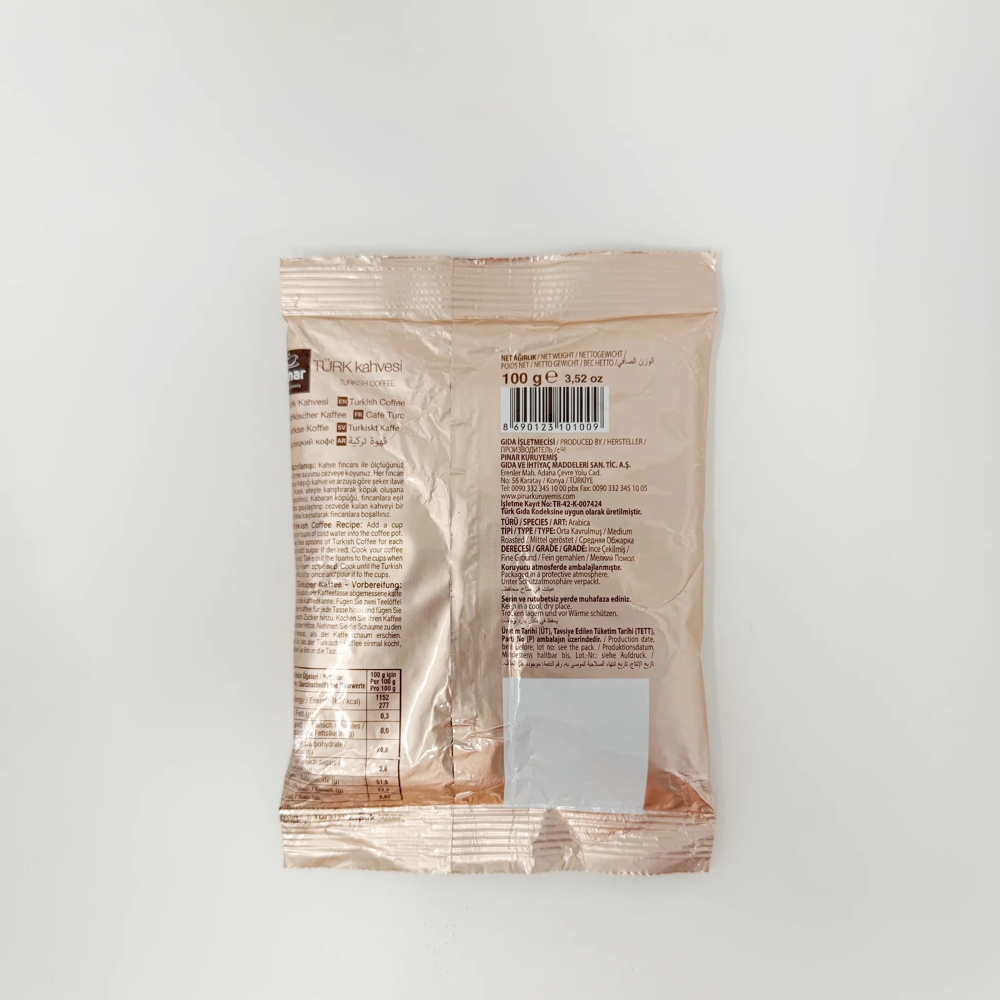 Pinar Turkish coffee 100g bag - Image 2