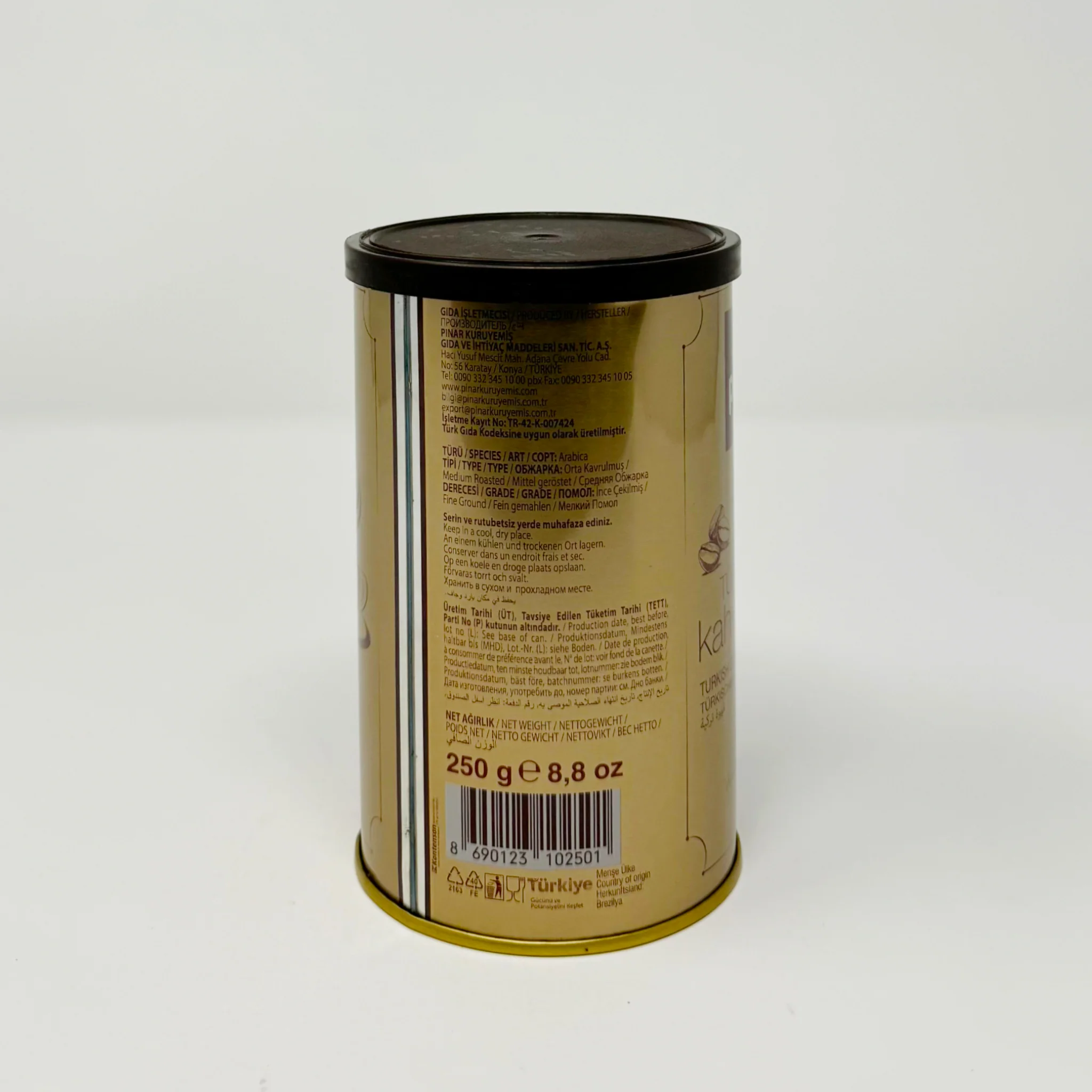 Pinar Turkish coffee 250g can - Image 2