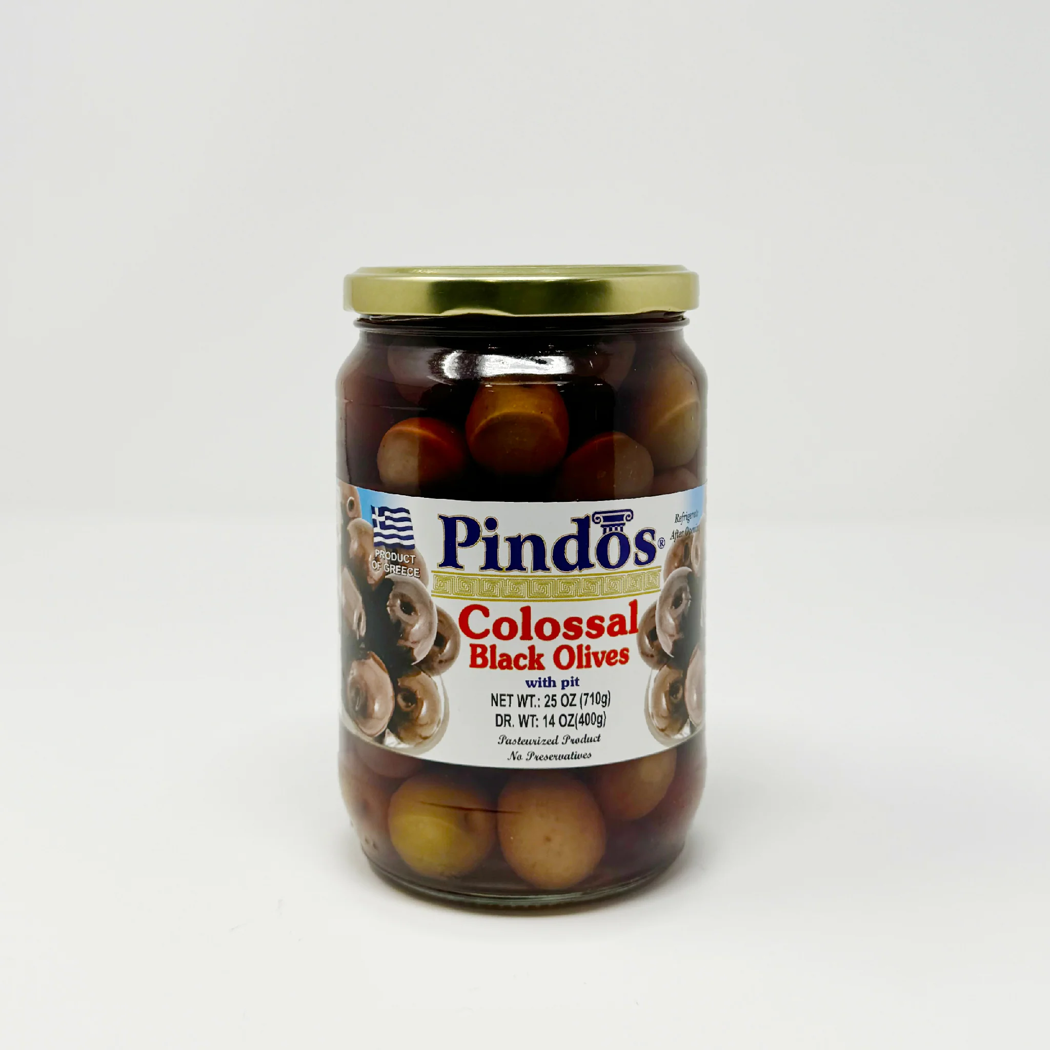 Pindos colossal black olives 710g