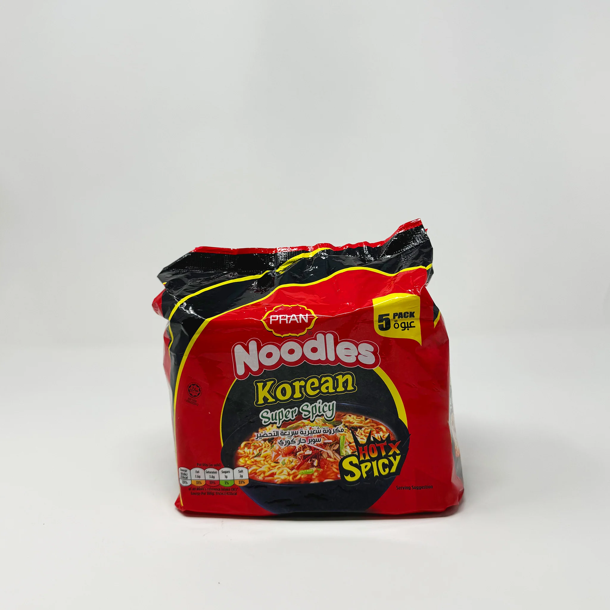 Pran noodles Hot X Spicy flavor 5pack