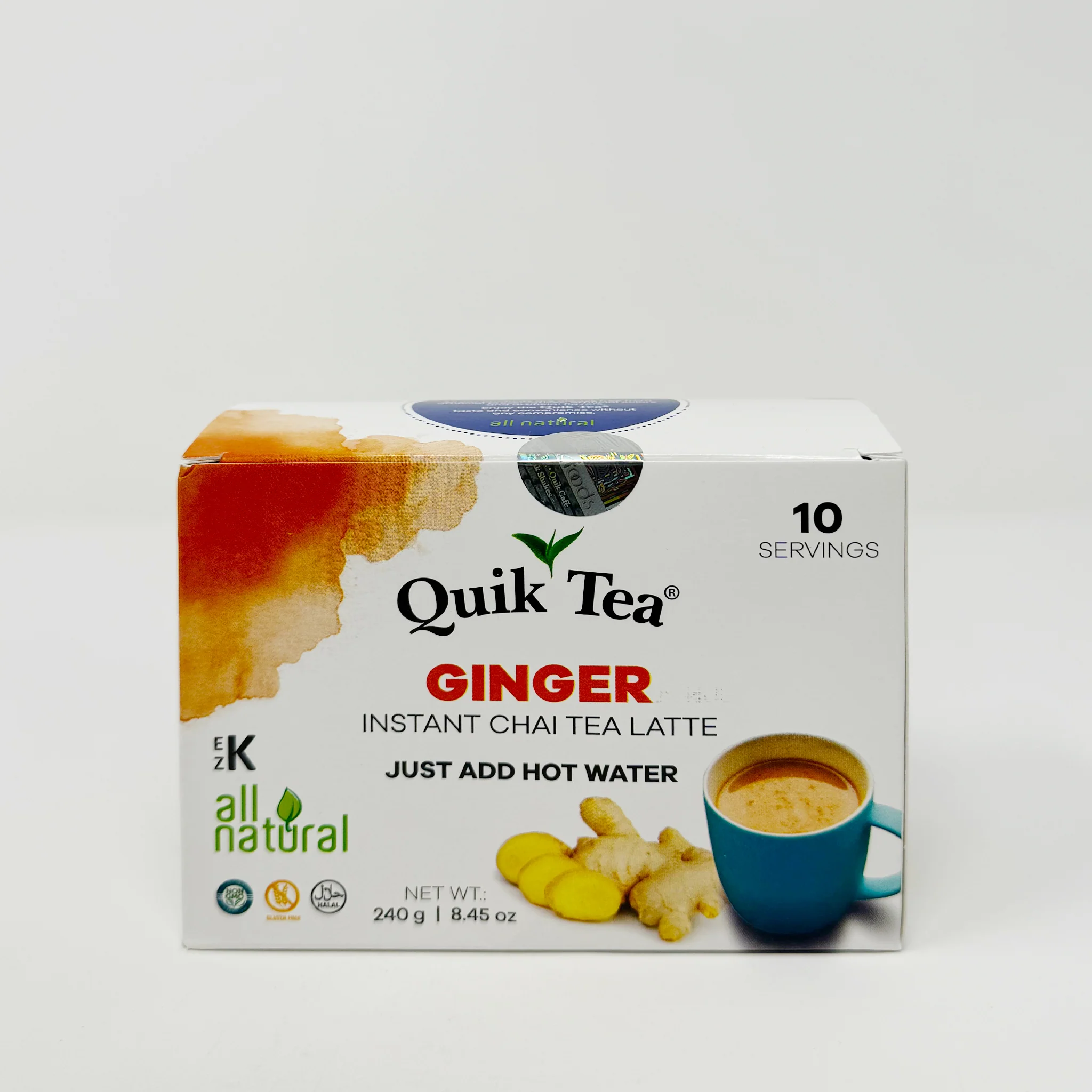 Quik Tea Ginger instant chai tea latte 10 bags