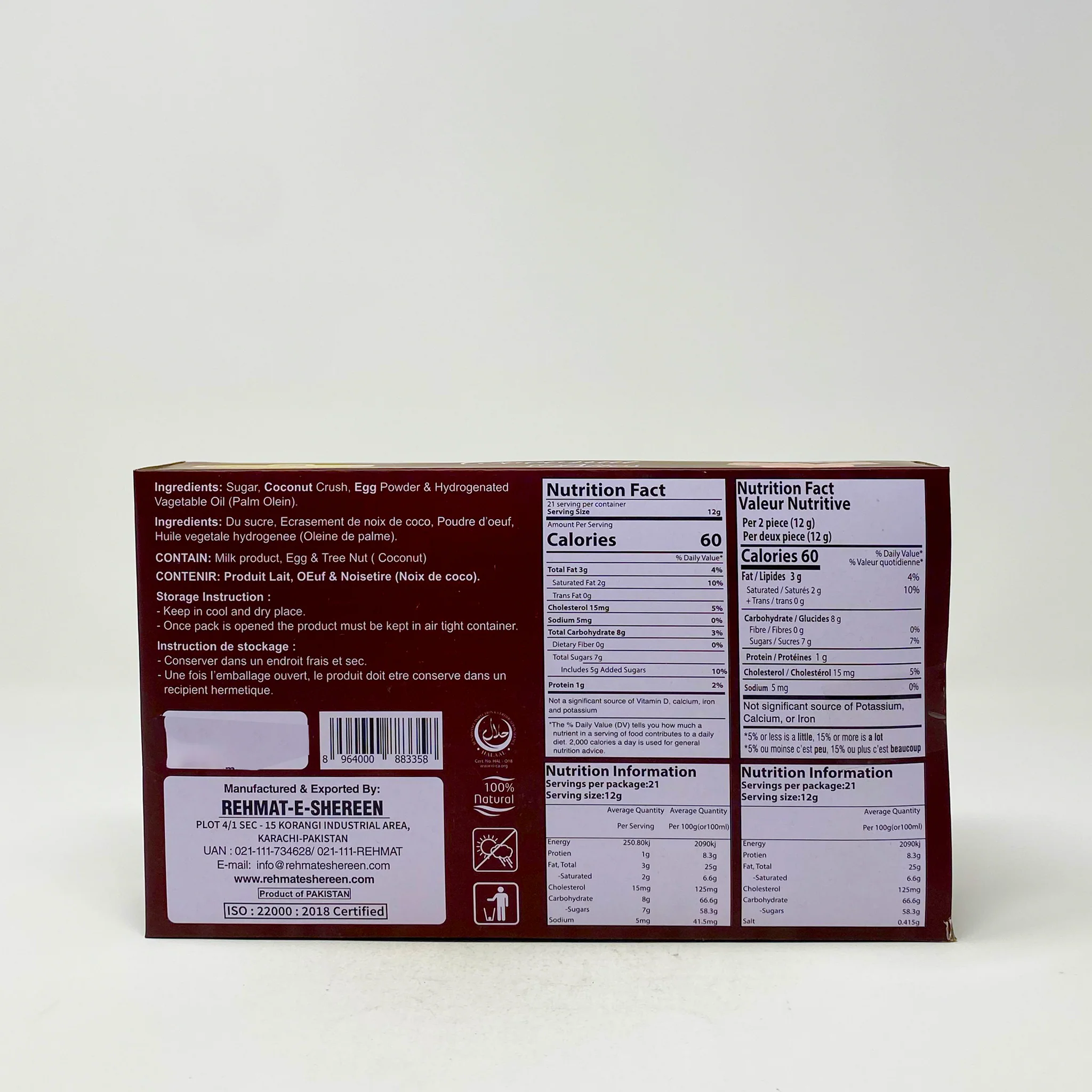 Rehmat-e-Shereen Coconut bites 250g - Image 2
