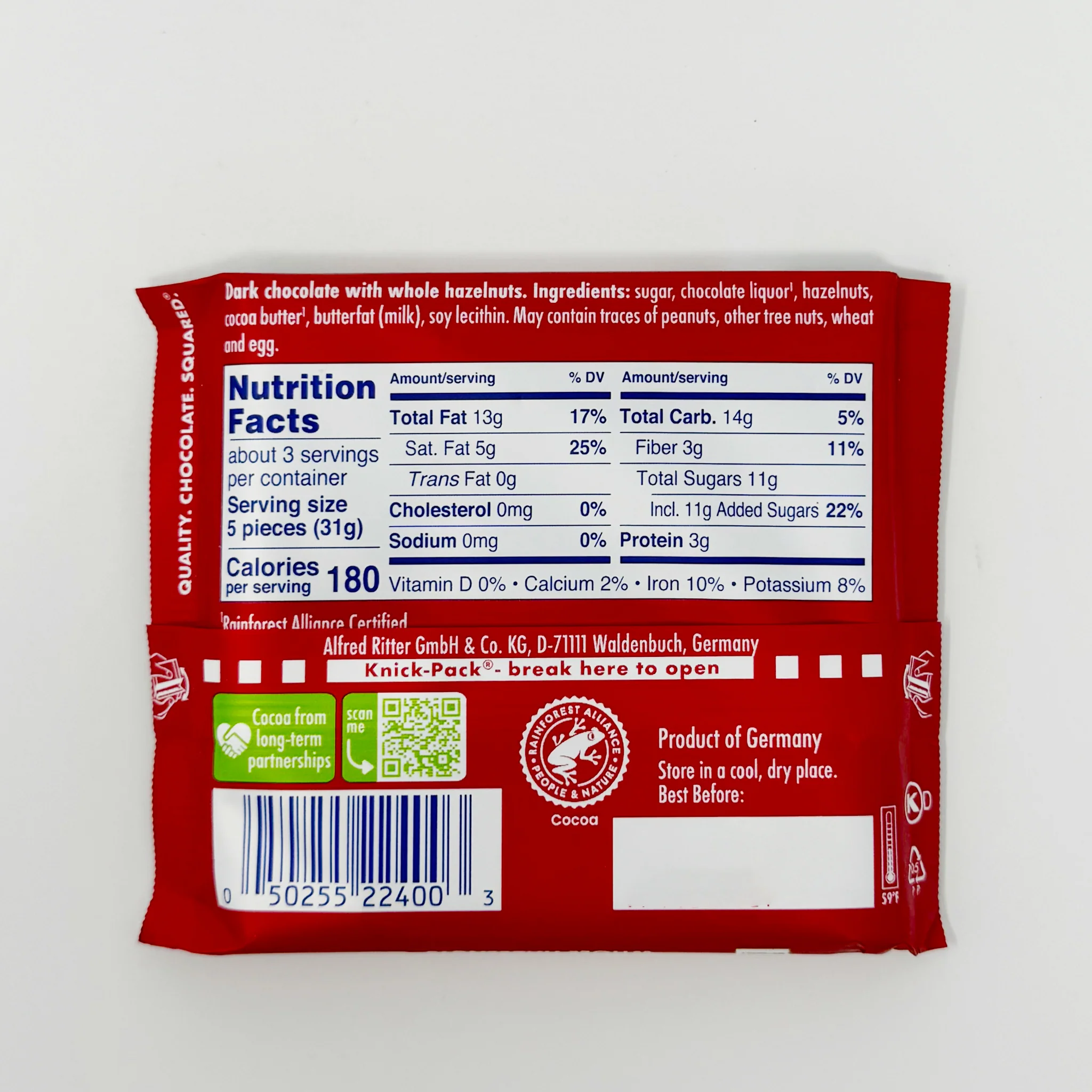Ritter sprot chocolate bars 100g - Image 10
