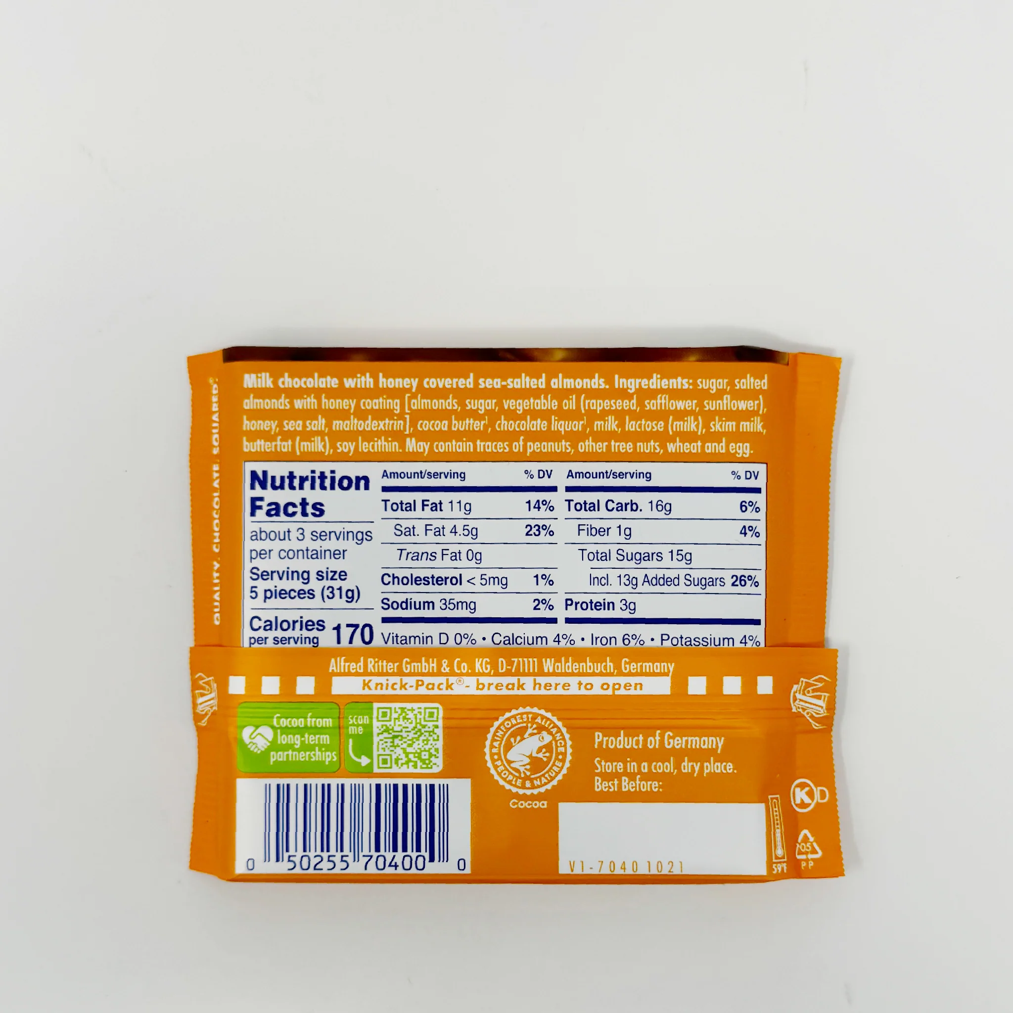 Ritter sprot chocolate bars 100g - Image 8