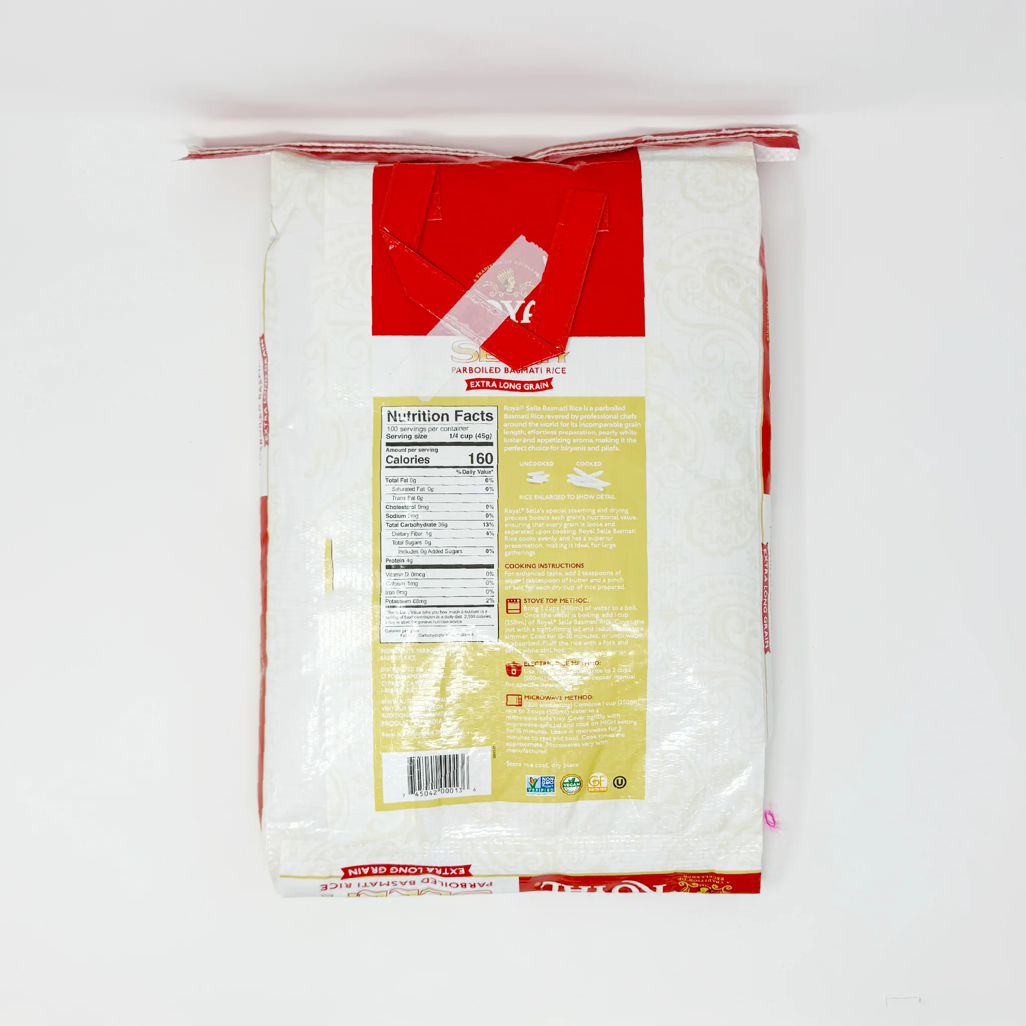 Royal sella parboiled Extra-long grain 10 Lb (In-Store Only) - Image 2