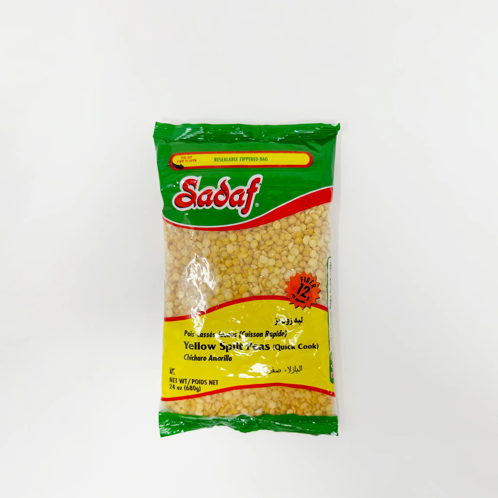 Sadaf yellow split peas 680g
