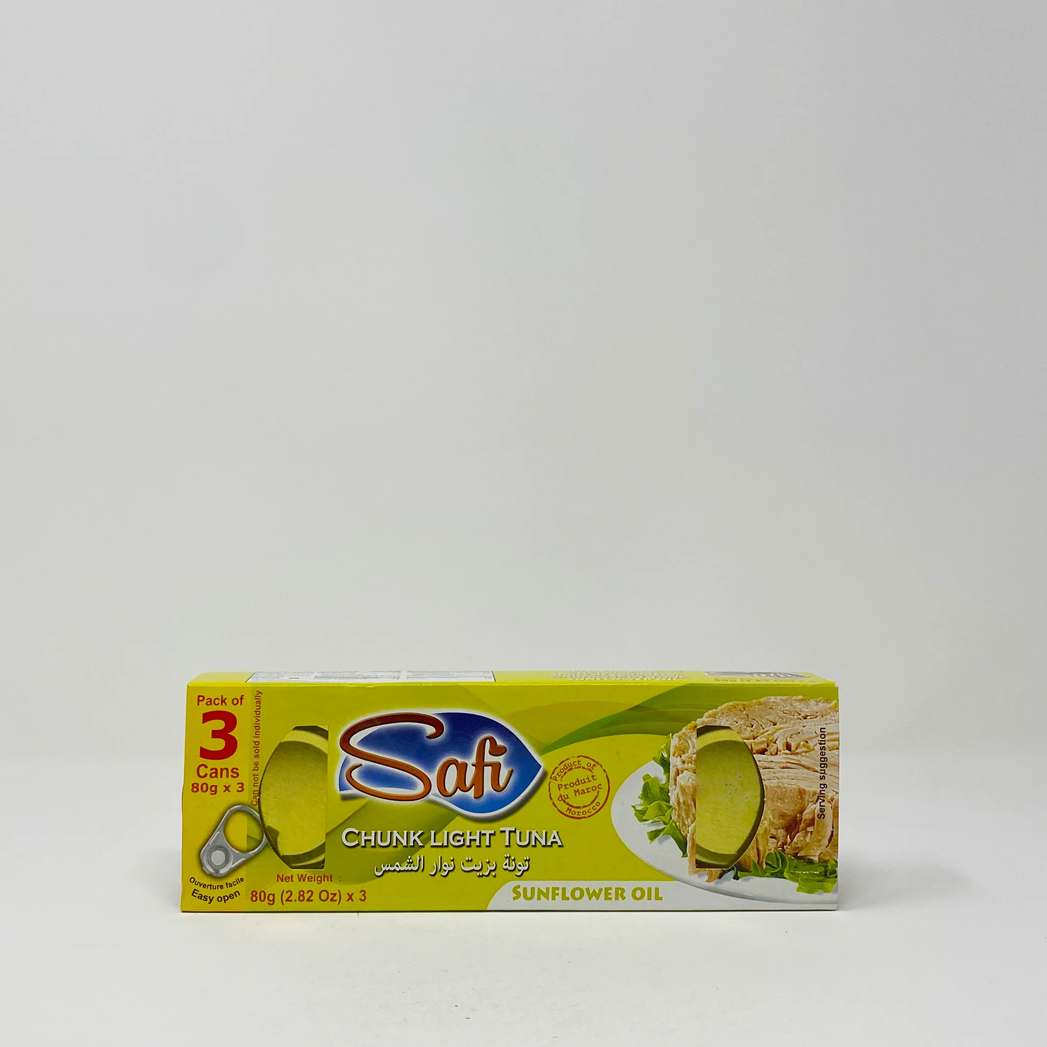 Safe Moroccan tuna with Sunflower oil 3 Pk