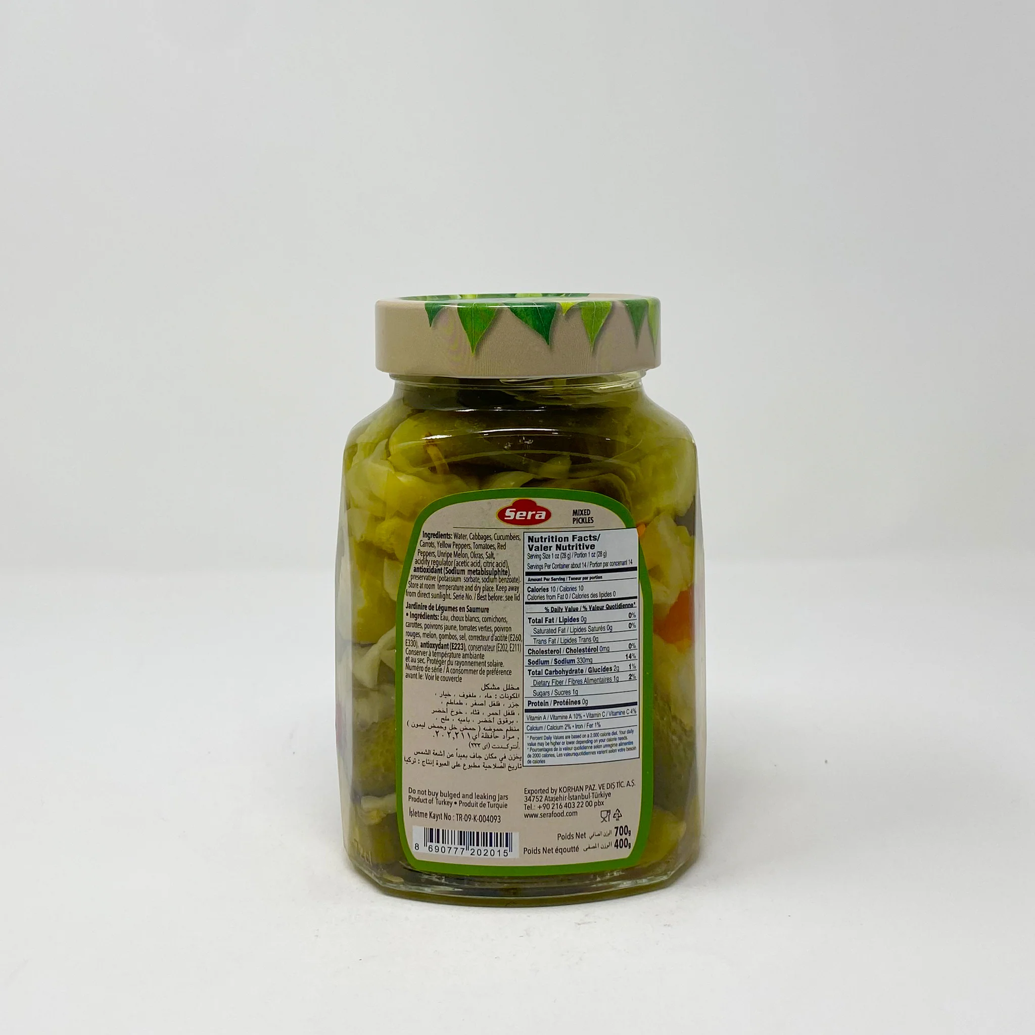 Sera pickled Mixed Vegetables 700g - Image 2