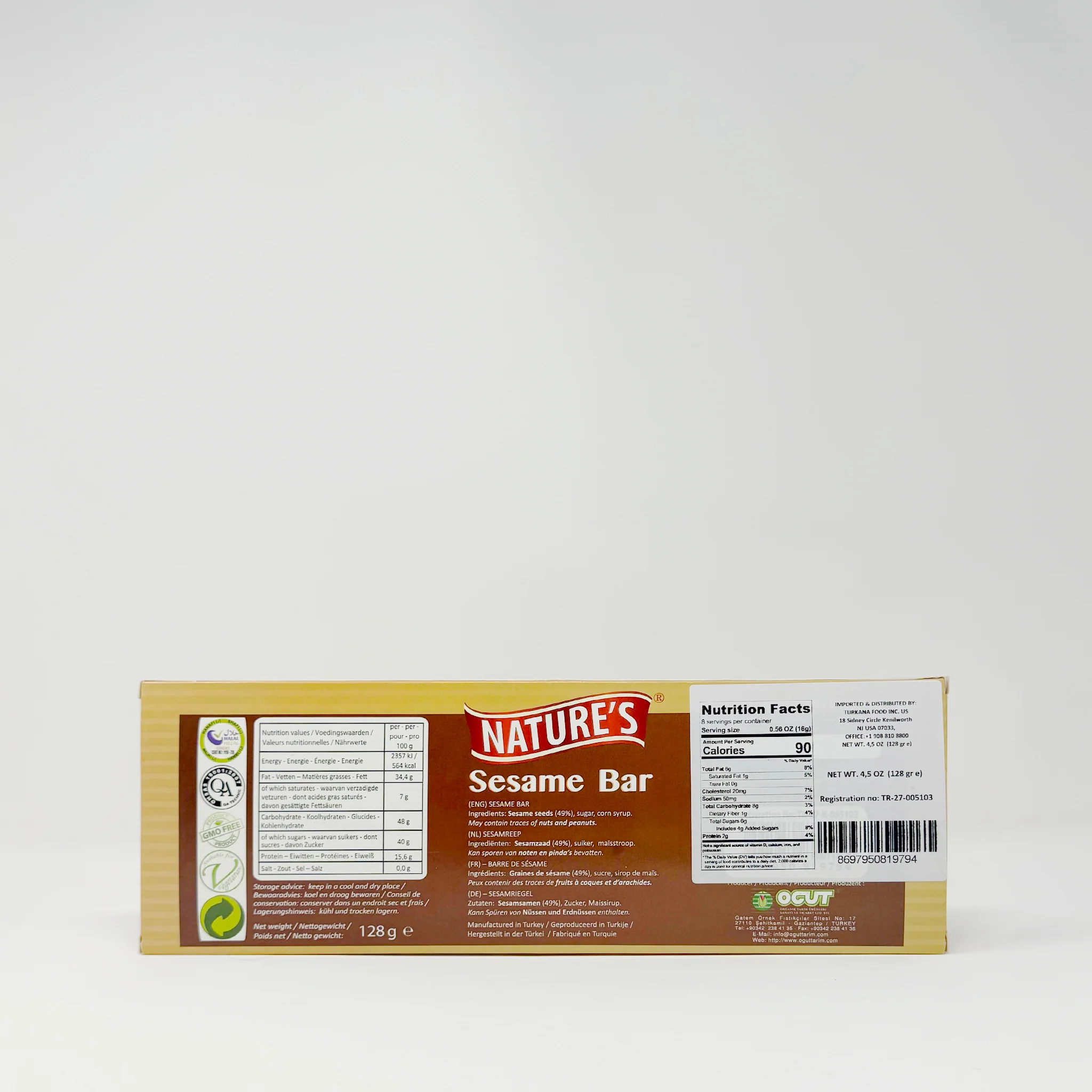 Sesame Bar 8pack 128g - Image 2