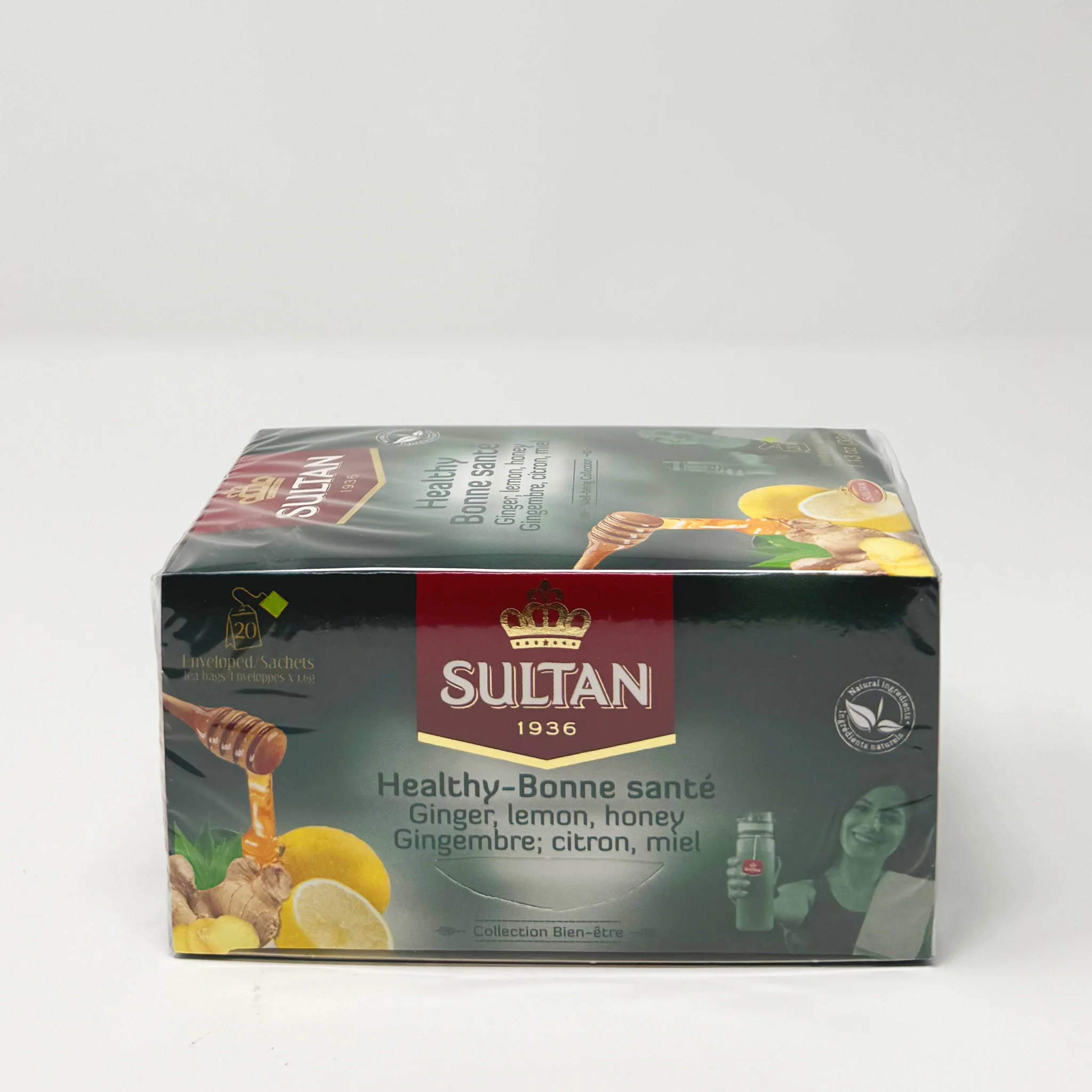 Sultan Green tea with ginger lemon 20bag - Image 2
