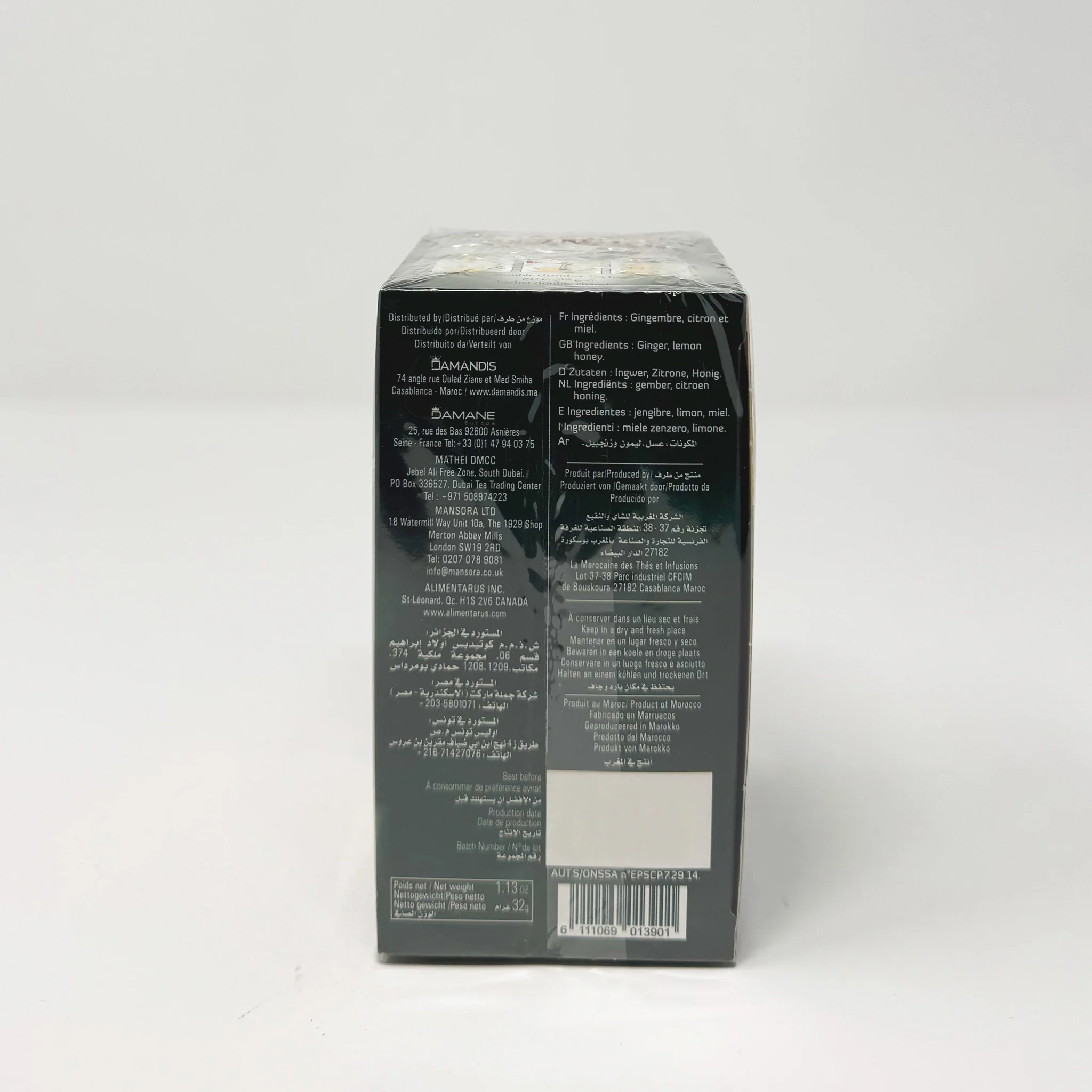 Sultan Green tea with ginger lemon 20bag - Image 3