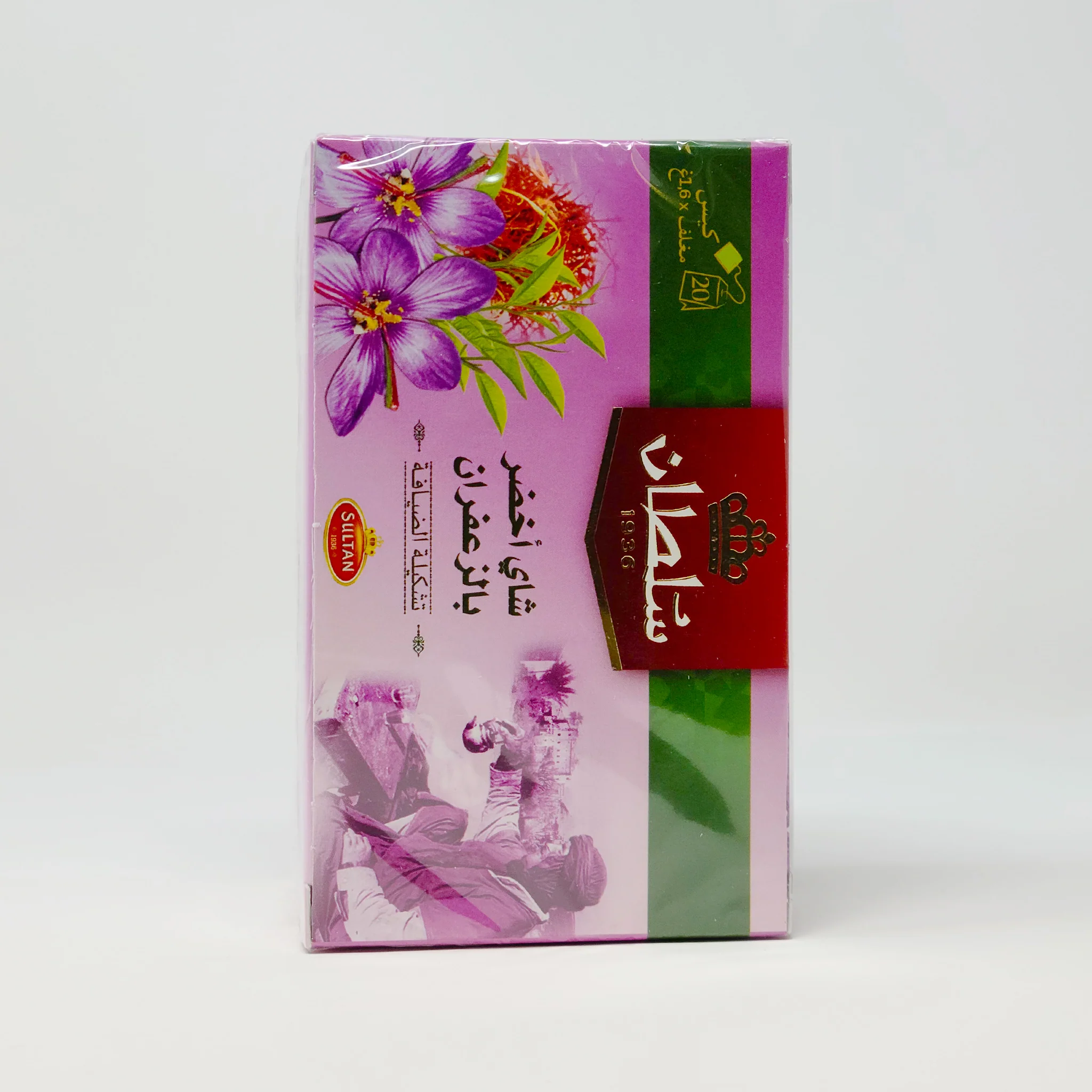 Sultan Green tea with saffron 20 bags - Image 3