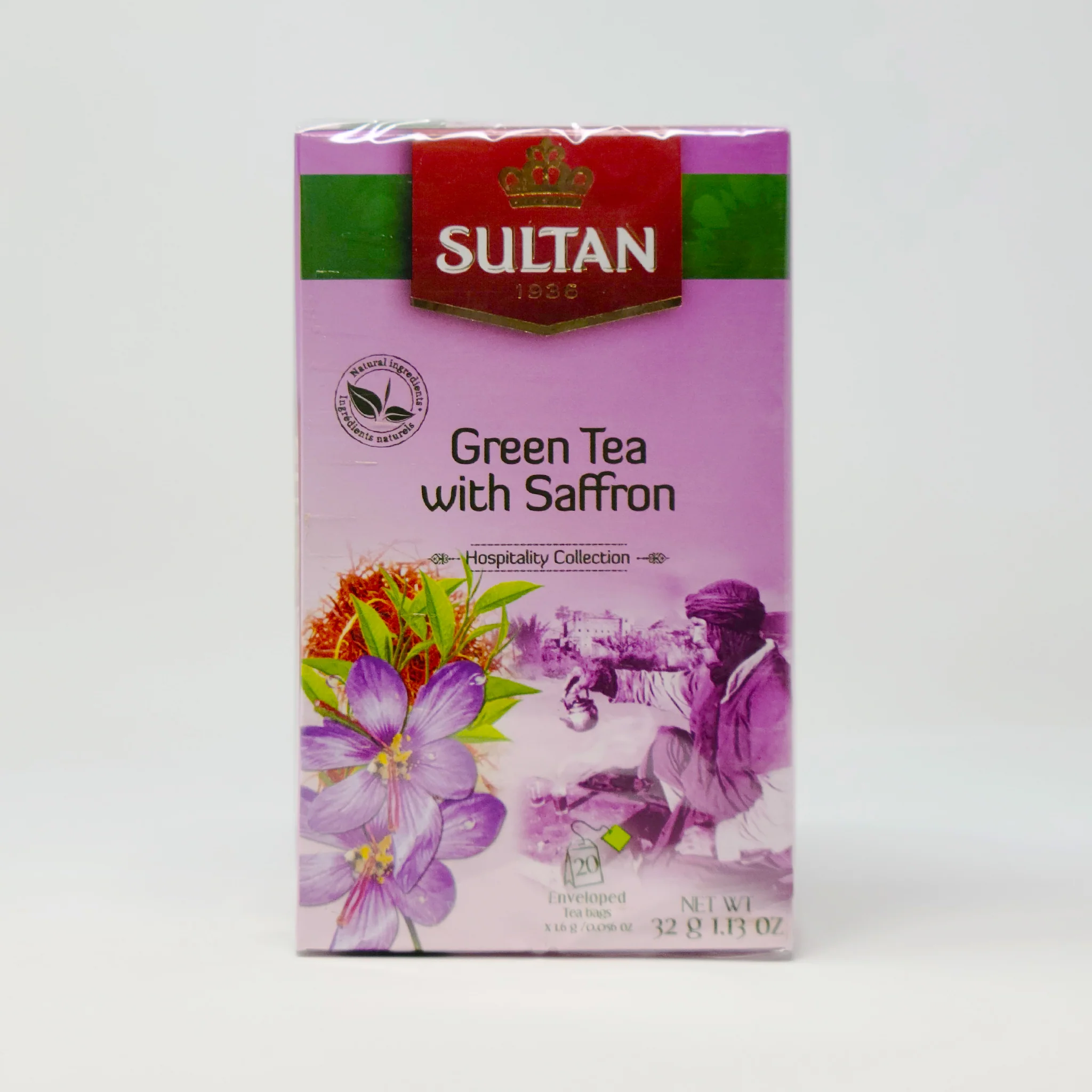 Sultan Green tea with saffron 20 bags - Image 4