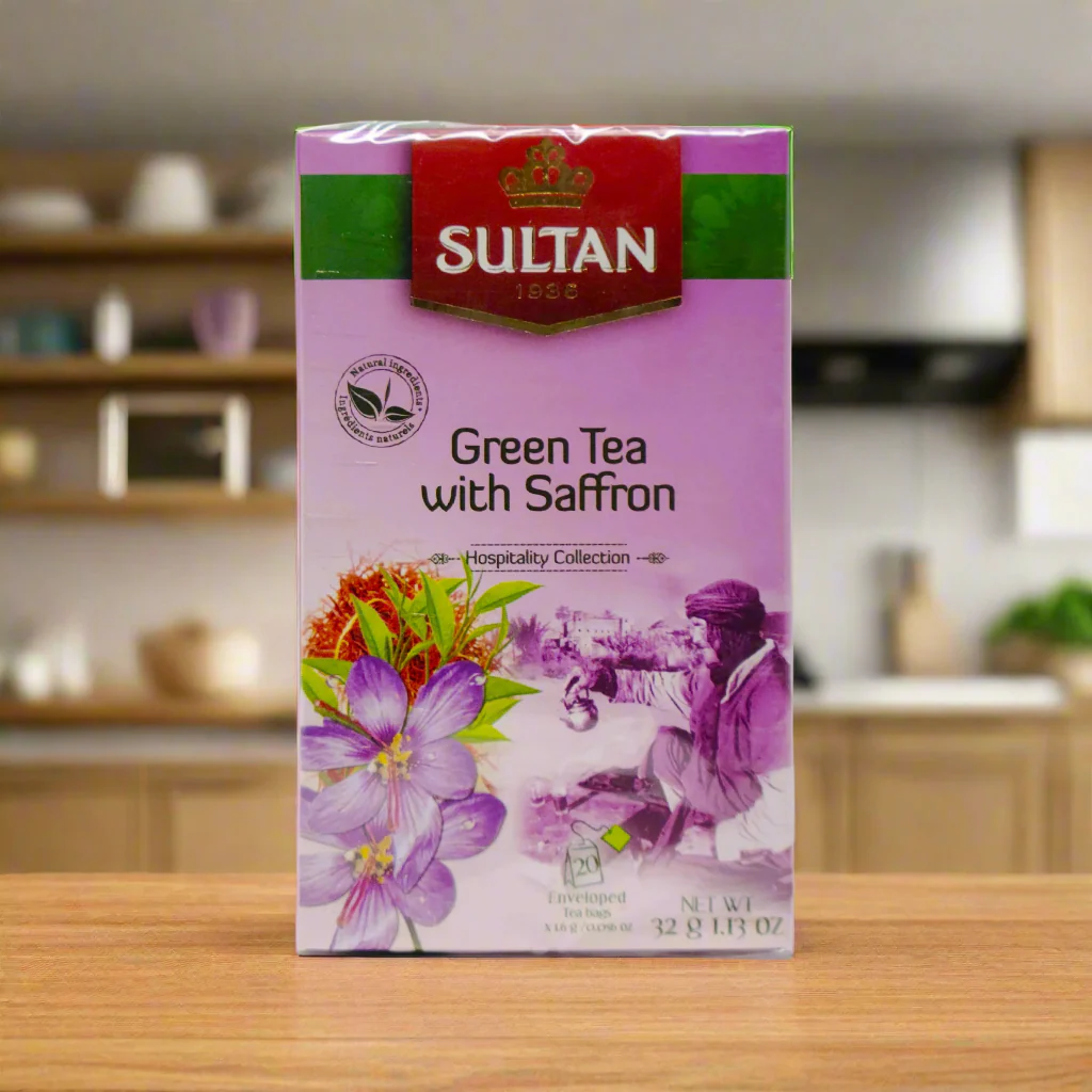 Sultan Green tea with saffron 20 bags - Image 5