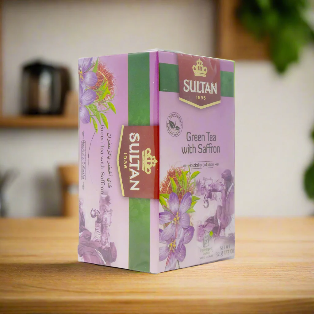 Sultan Green tea with saffron 20 bags - Image 6