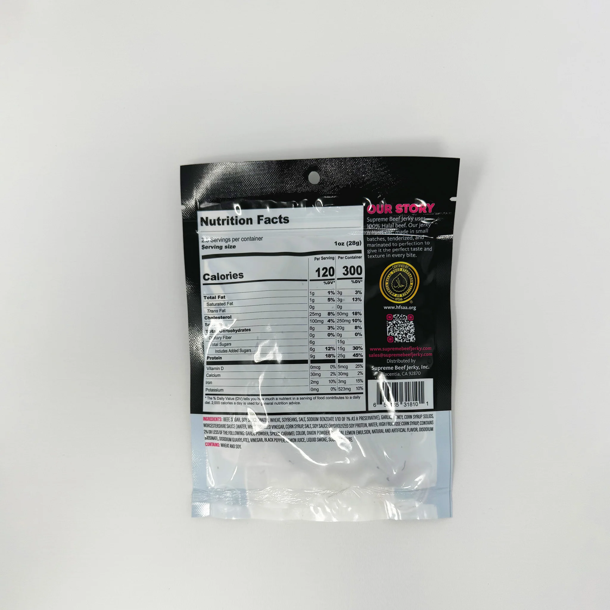 Supreme Beef Jerky Sweet Garlic 70g - Image 2